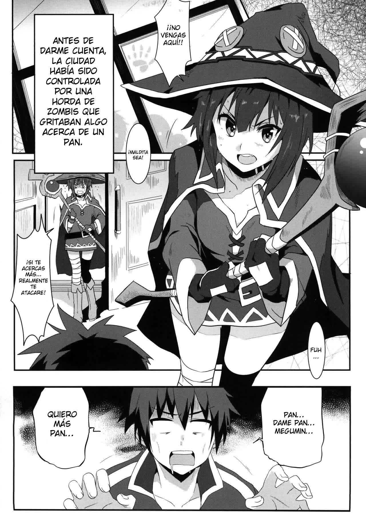 Megumin ni Kareina Shasei o! 4 - ¡Bendiciendo a Megumin con una Magnífica Explosión! 4 Comic porno