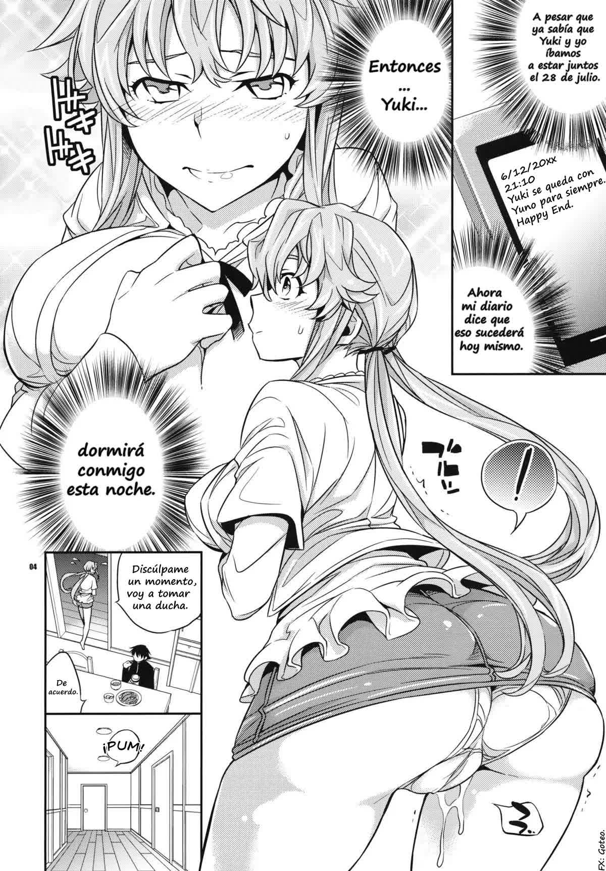 Yuki Yuno Ai no Mirai Nikki Comic porno