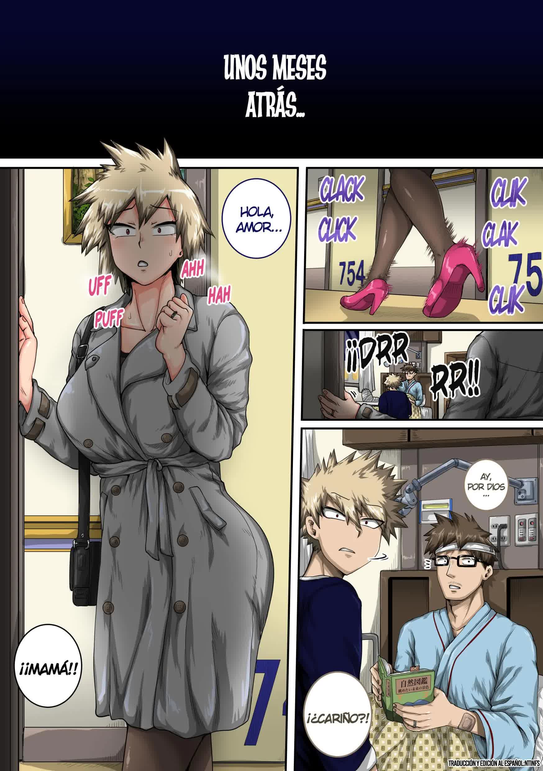 Boku no Harem Academia Bakugou Mama to no Natsuyasumi 'Chuuhen' Comic porno