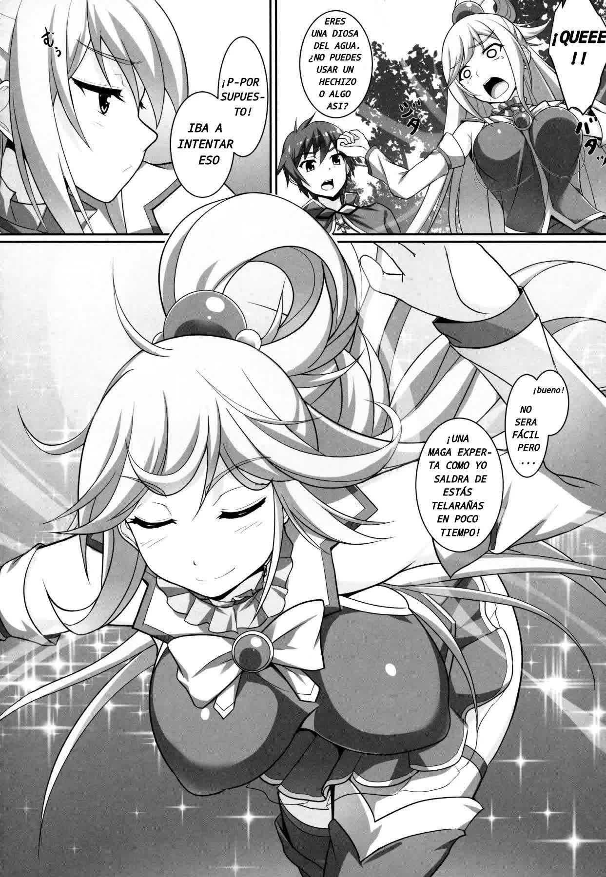 Mizu no Megami-sama no Junan - El SUFRIMIENTO DE LA DIOSA AQUA Comic porno