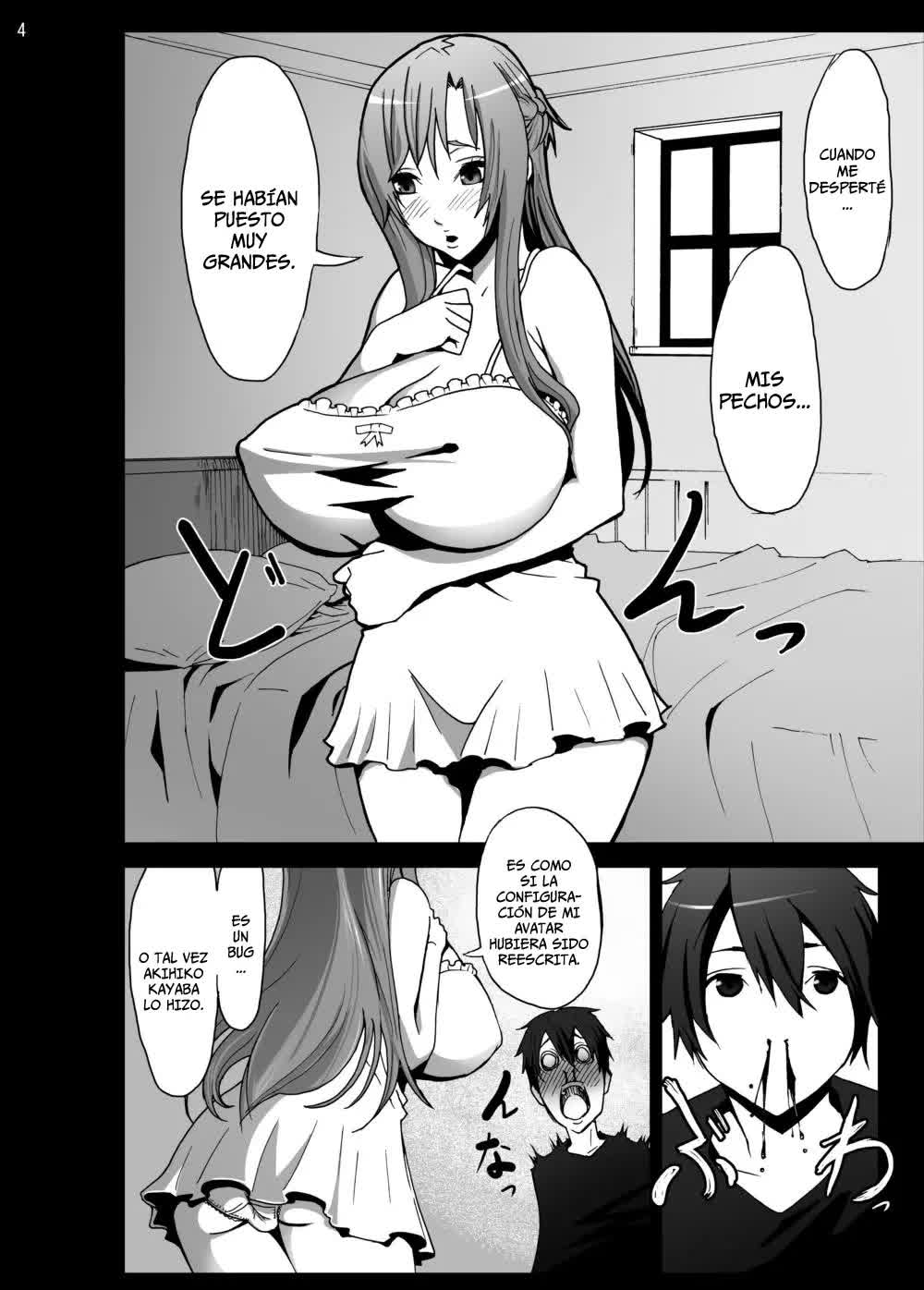 Asuna o Bakunyuni Shite Mita - I Gave Asuna Giant Tits Comic porno