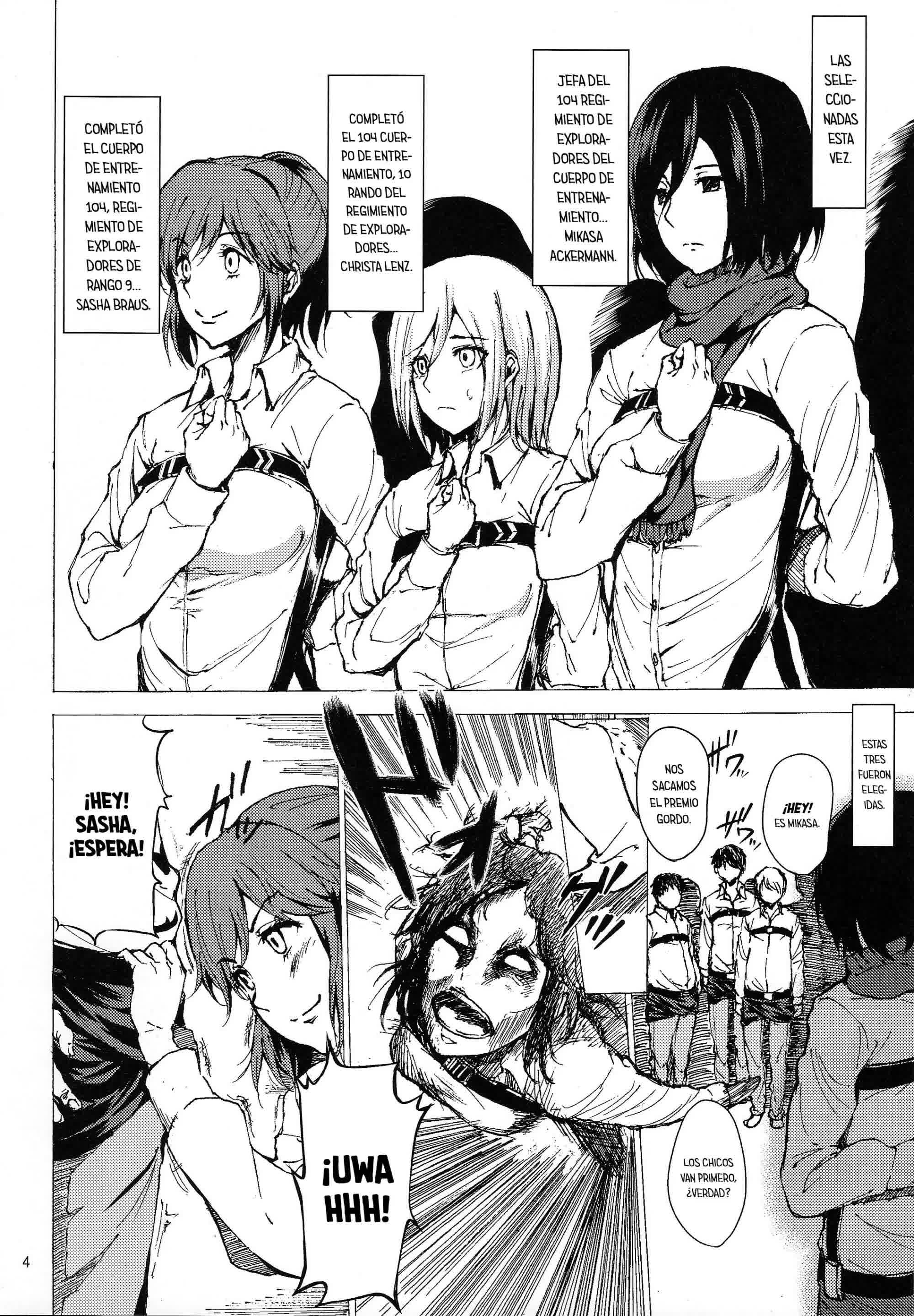 Chousa Heidan Ura Tokubetsu Kunren - Entrenamiento especial para el cuerpo de exploradores Comic porno