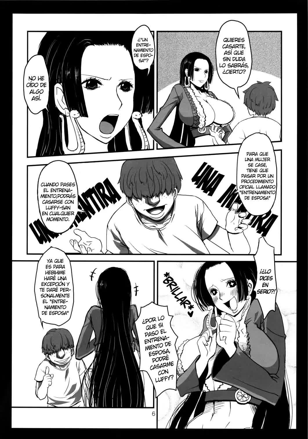 Metabolism-H Moto Dorei Kaizoku Jotei Hancock no Hanayome Shiyugyou Comic porno