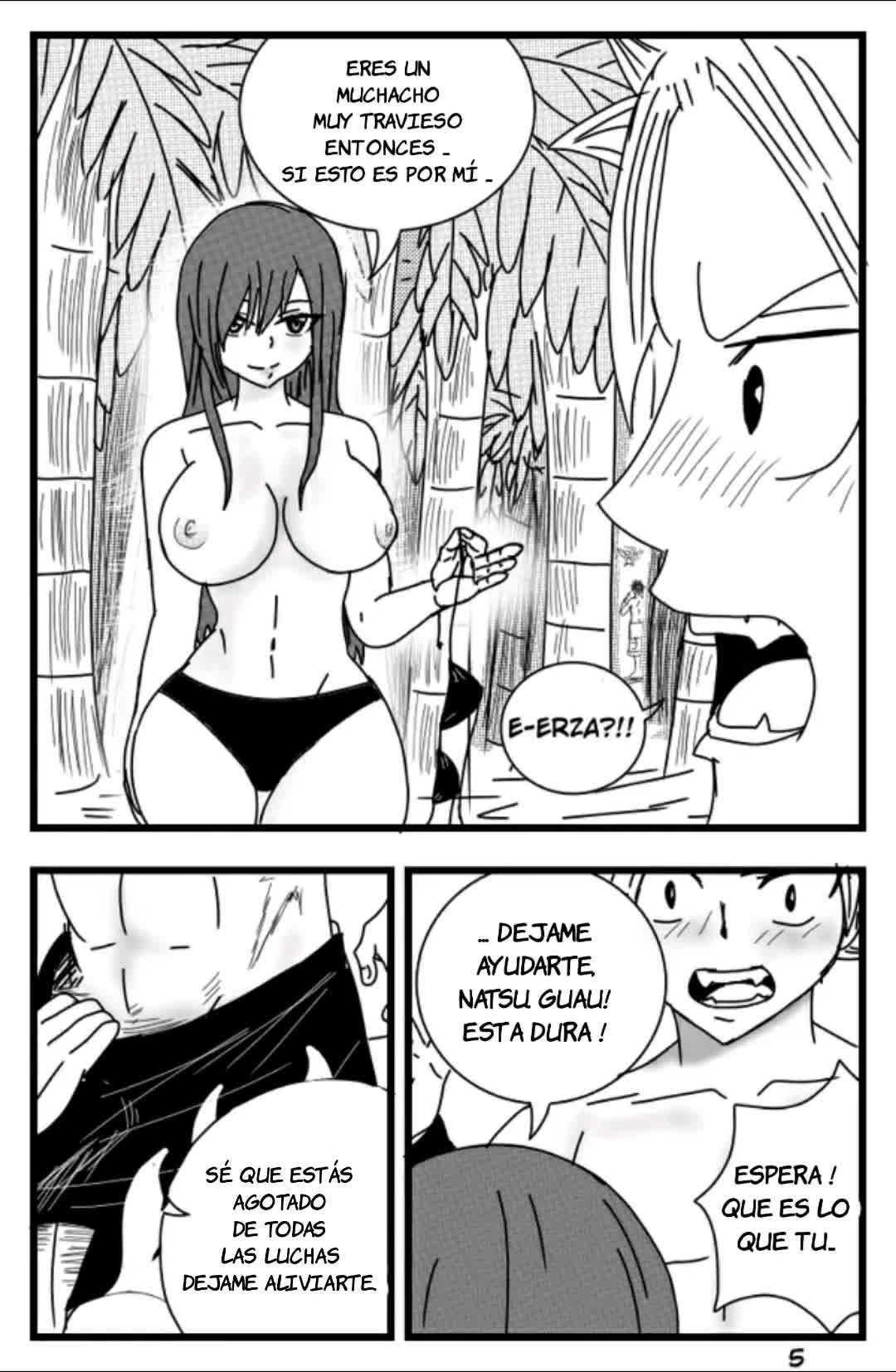 La ayuda de Erza Comic porno