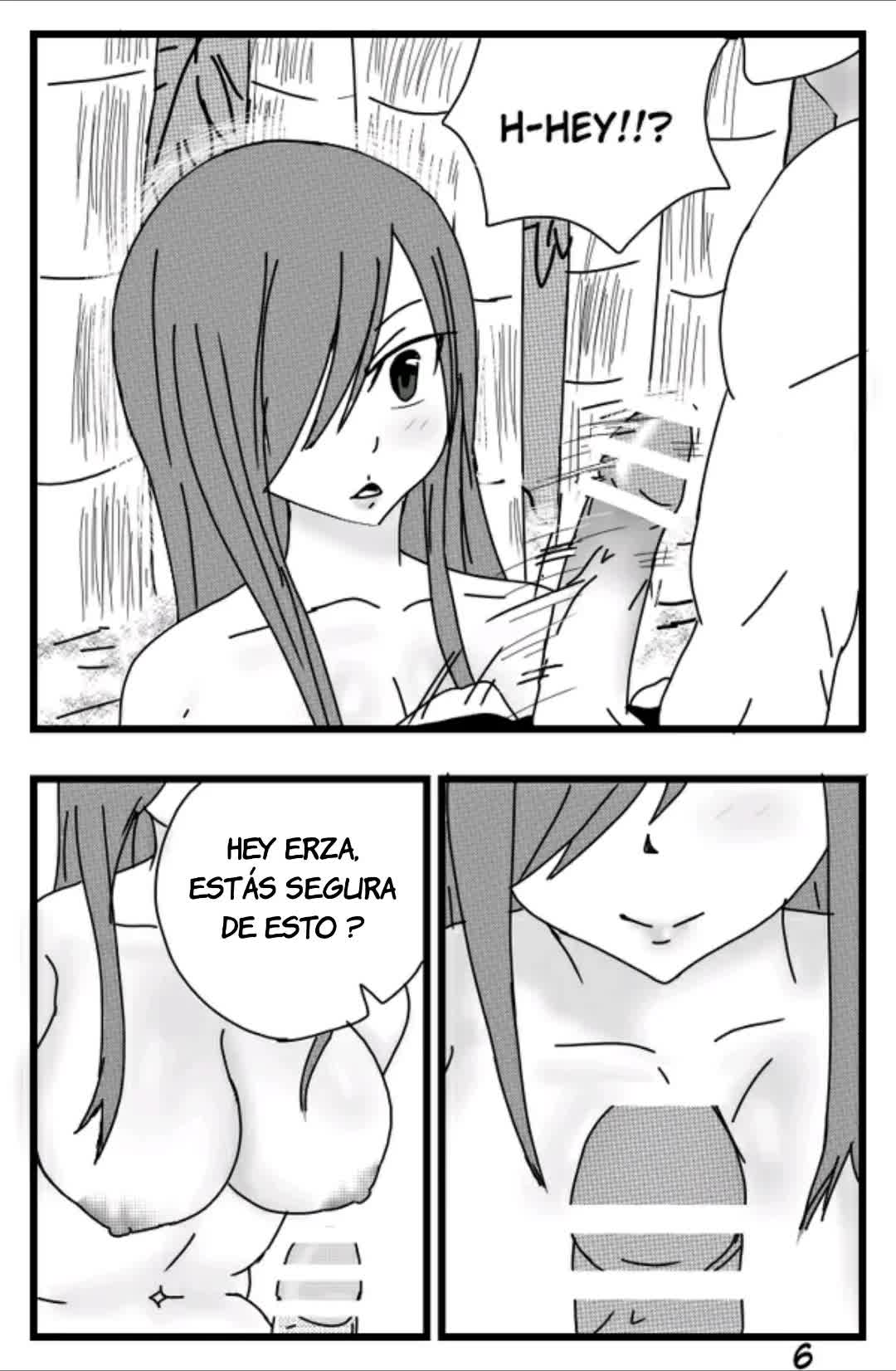 La ayuda de Erza Comic porno
