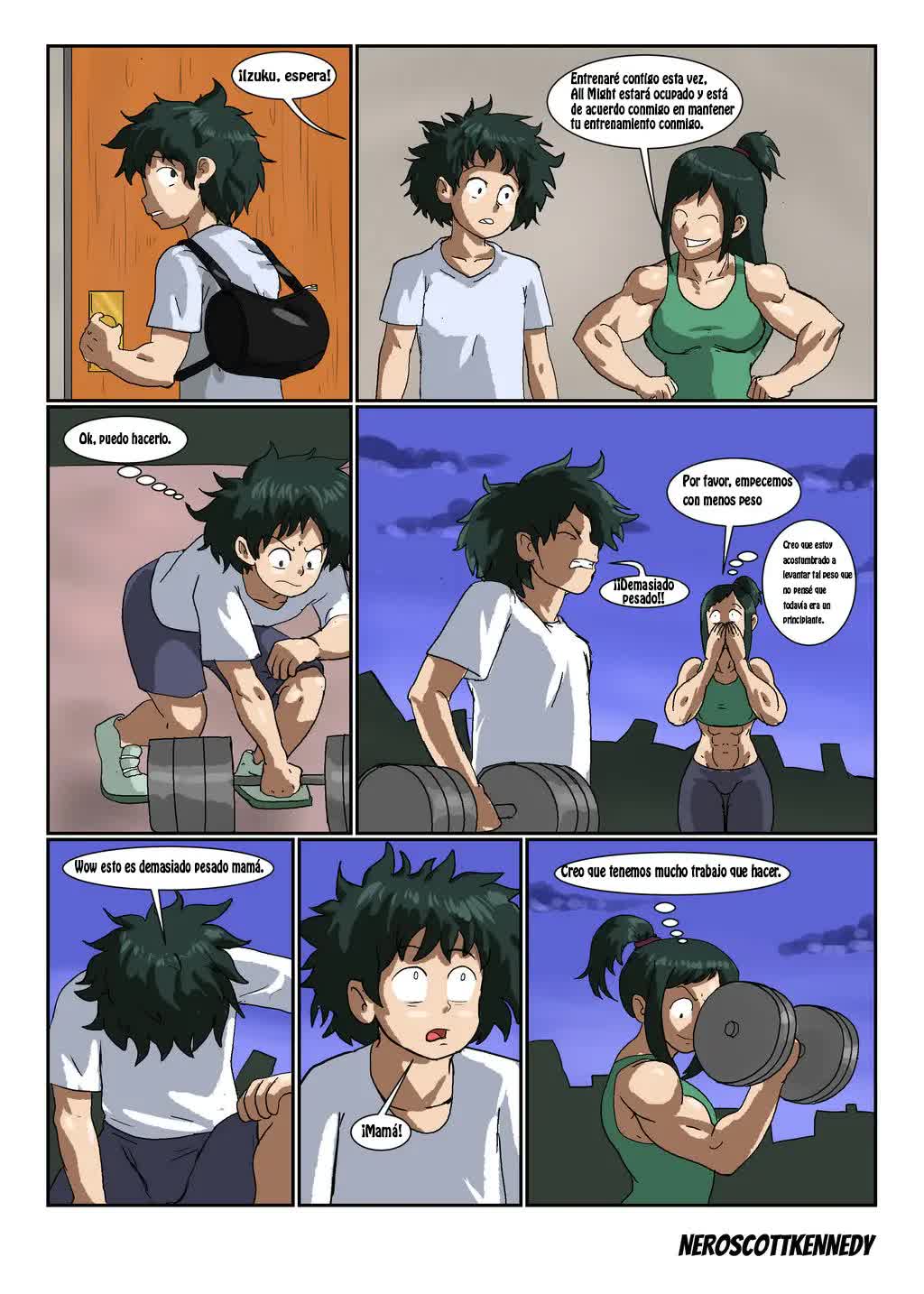 Strong mom Comic porno