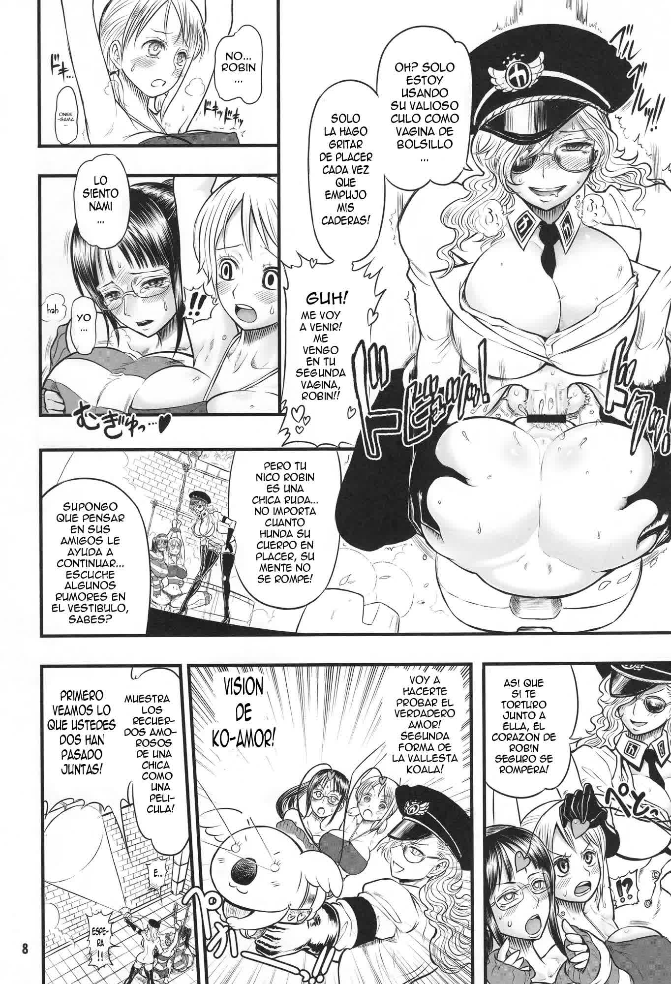 Midarezaki Joshuu Kaizoku 2 -Robin to Nami no Love Love Mitsu Shibori hen- Comic porno