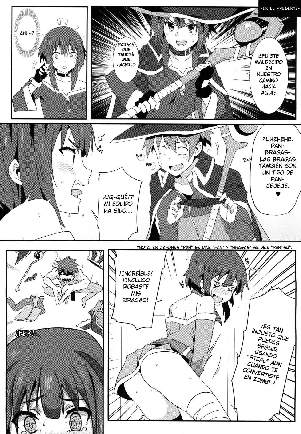 Megumin ni Kareina Shasei o! 4 - ¡Bendiciendo a Megumin con una Magnífica Explosión! 4 Comic porno