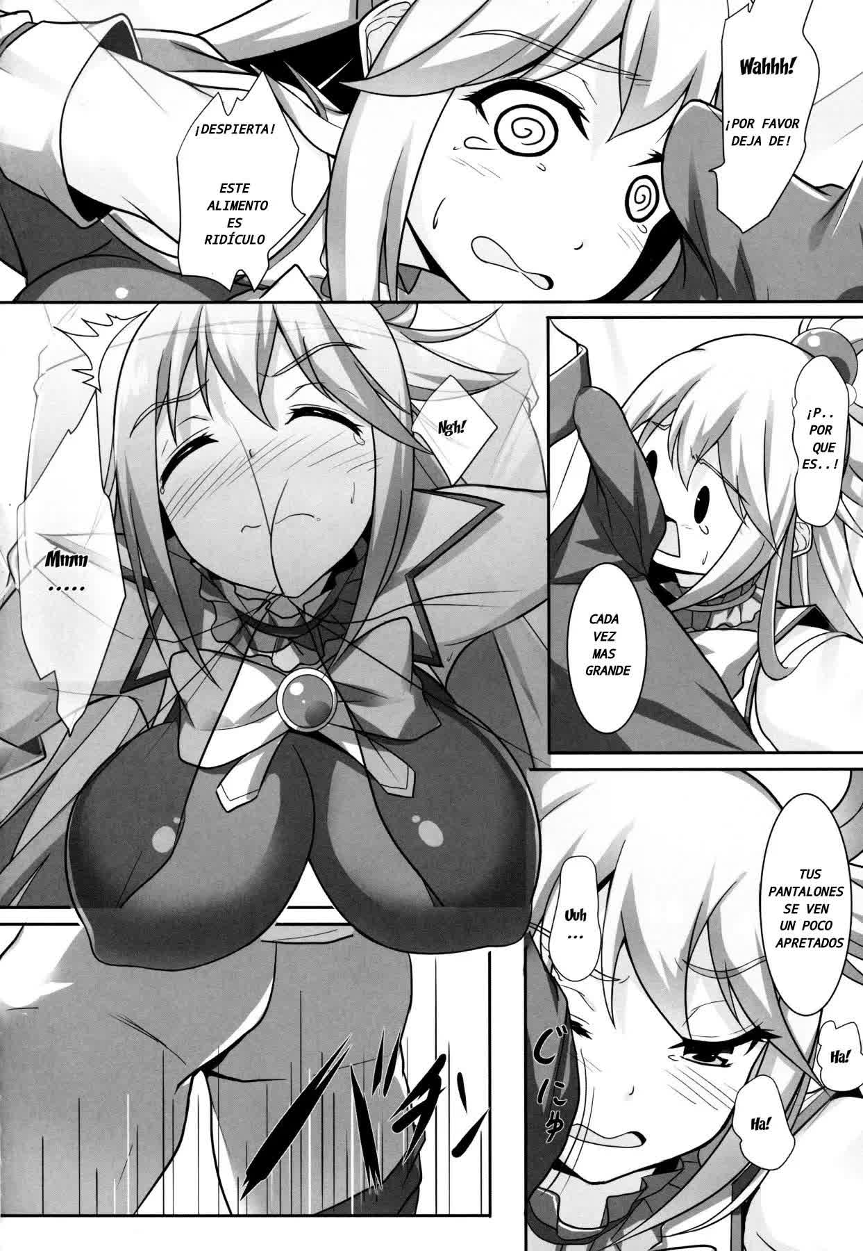 Mizu no Megami-sama no Junan - El SUFRIMIENTO DE LA DIOSA AQUA Comic porno