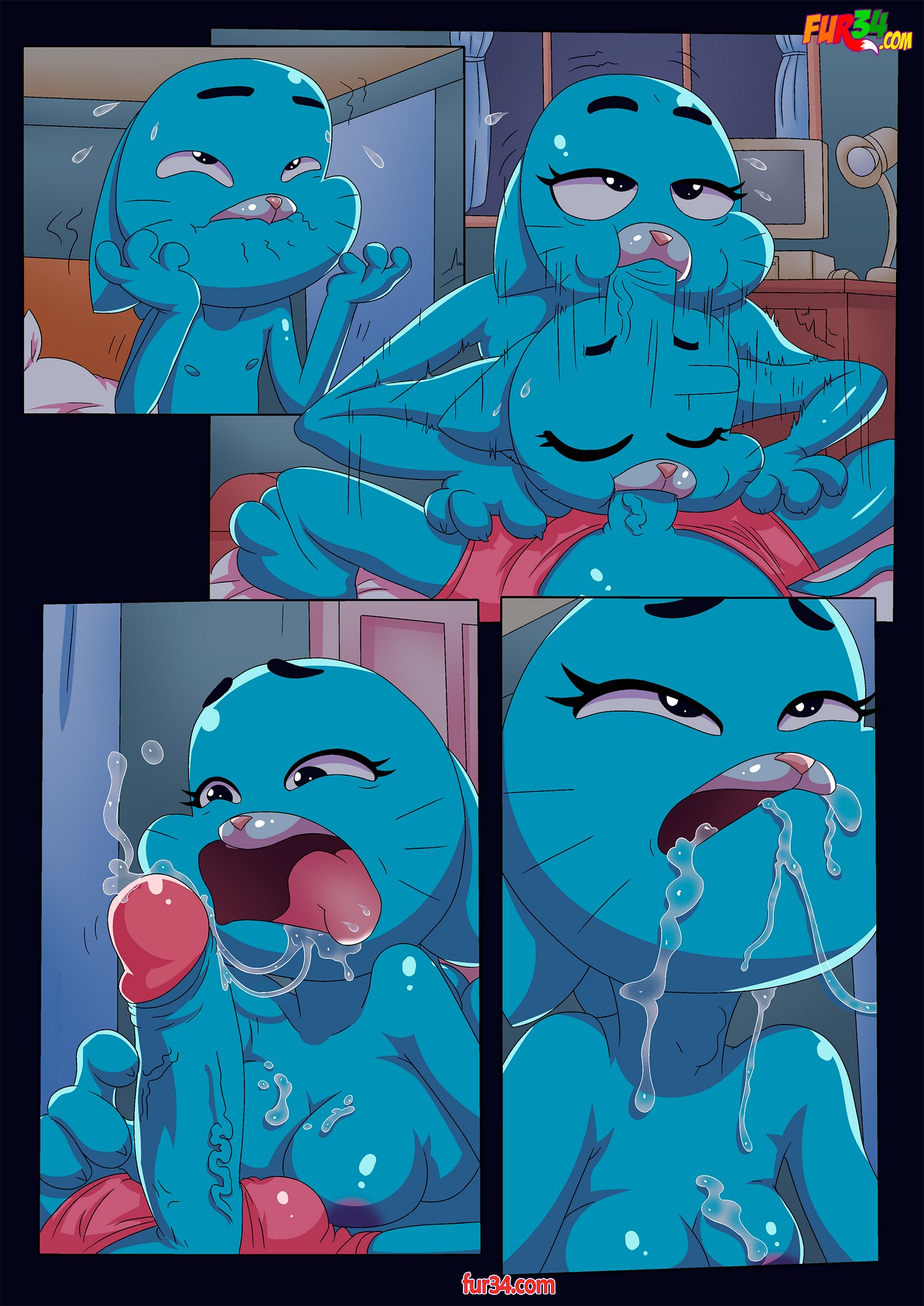 Taboo Desires - The Amazing World of Gumball Porn Comic porno