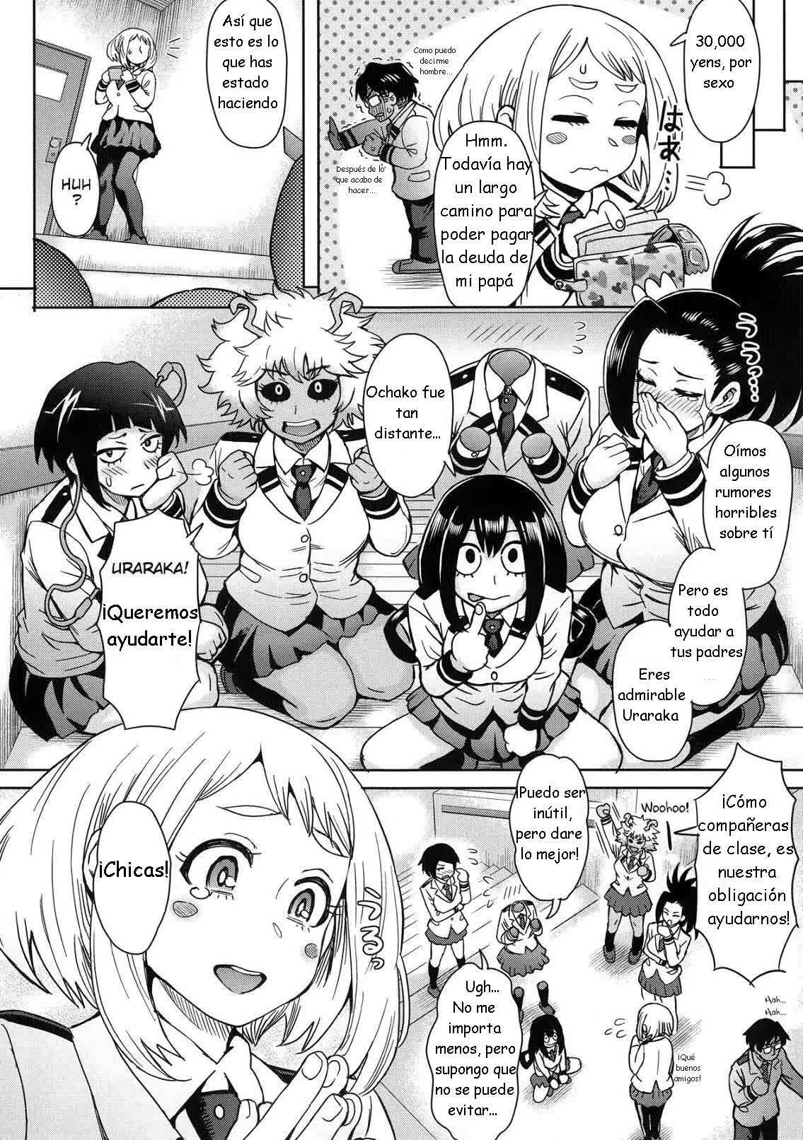 Uraraka Ura Fuuzoku - Detrás de escena de prostitución Uraraka Comic porno