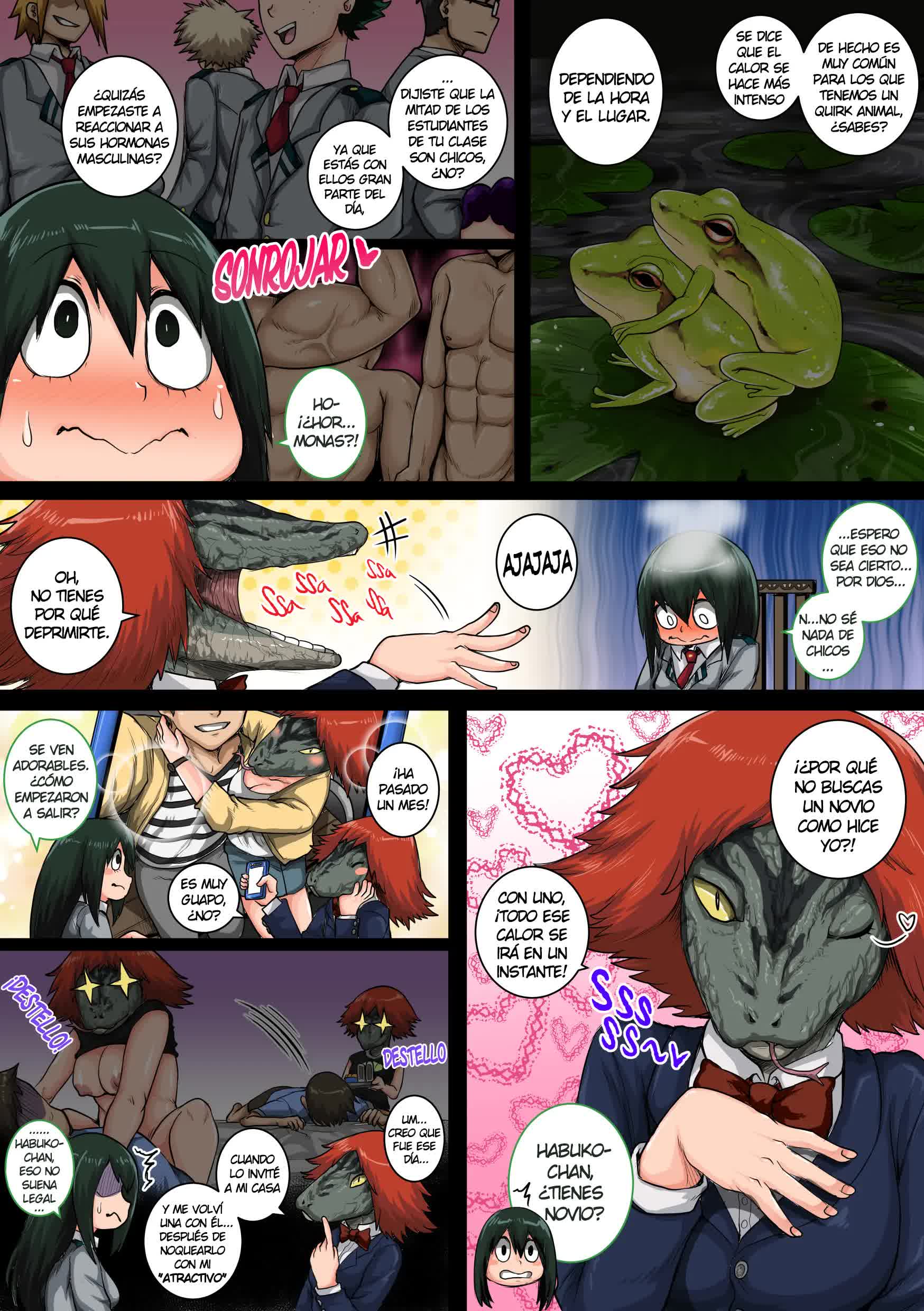 Boku no Harem Academia - 6-wa 'Doubutsu-teki na Kanojo' - My Harem Academia 6 La Chica (Rana) con Instintos Animales Comic porno