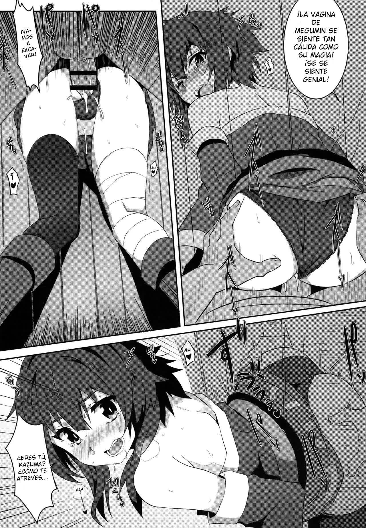 Megumin ni Kareina Shasei o! 3 - ¡Bendiciendo a Megumin con una Magnífica Explosión! 3 Comic porno