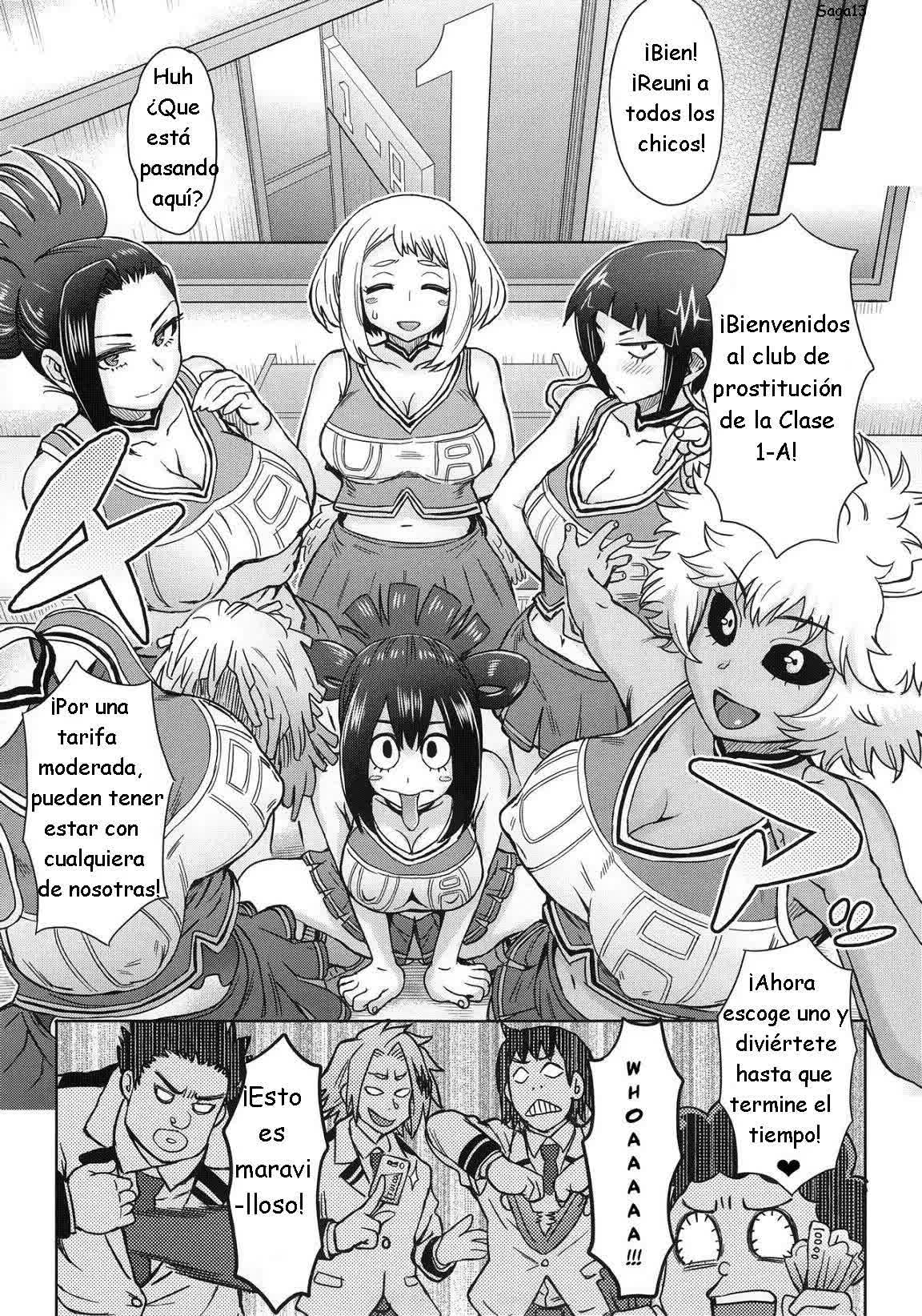 Uraraka Ura Fuuzoku - Detrás de escena de prostitución Uraraka Comic porno