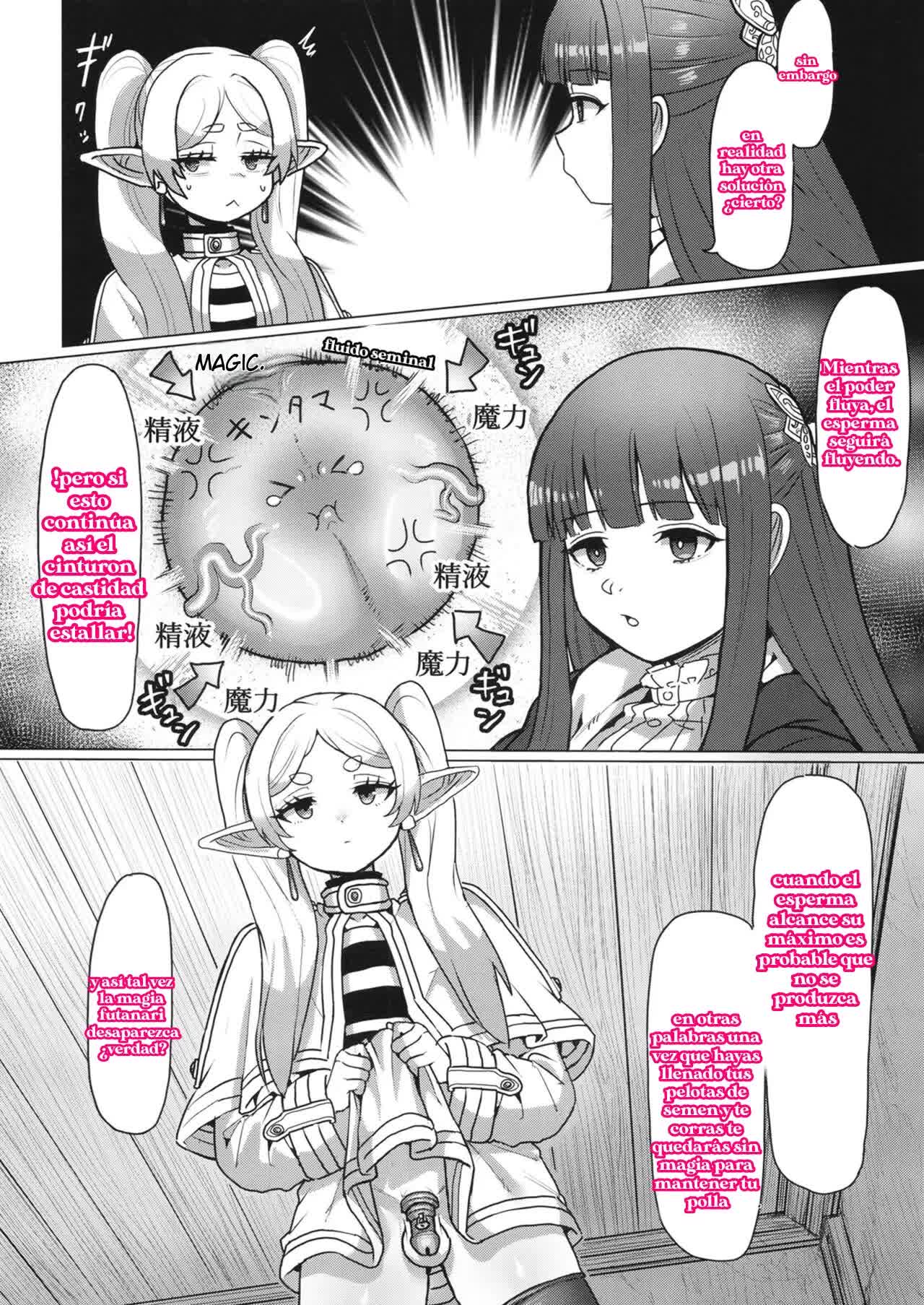 Freiren y el hechizo futanari Comic porno