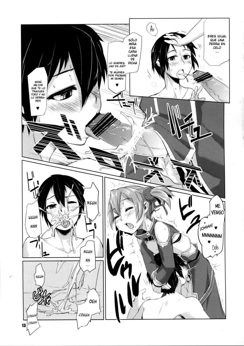 Silica-chan ni Oshiri Ijirareru Hon - Silica-chan jugando con tu culo Comic porno