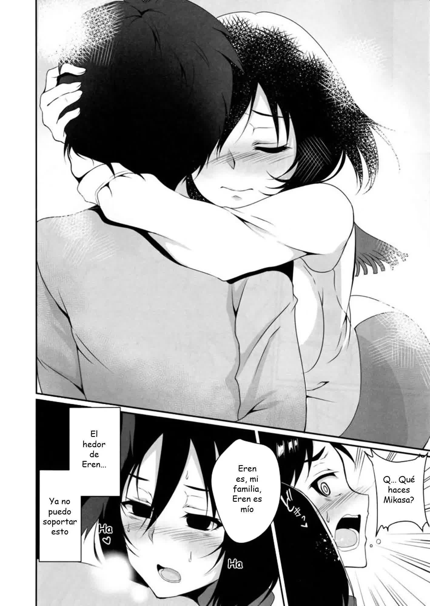 Eren ga Mikasa ni Osowareru Hon Comic porno
