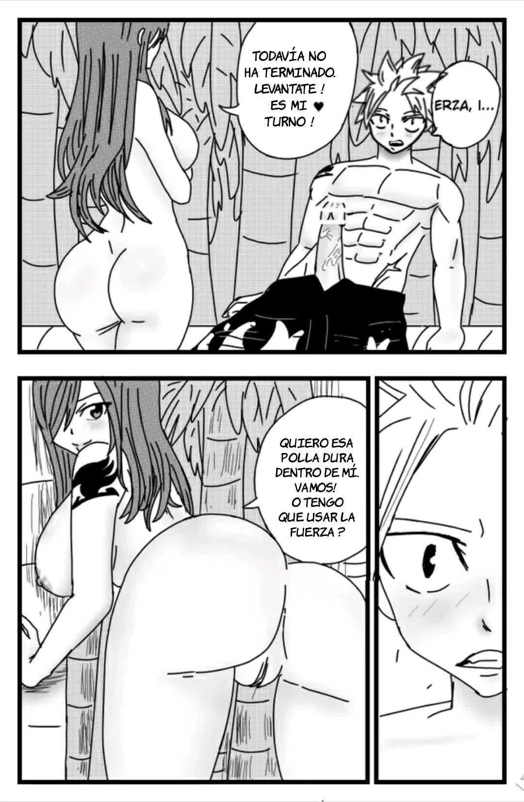 La ayuda de Erza Comic porno