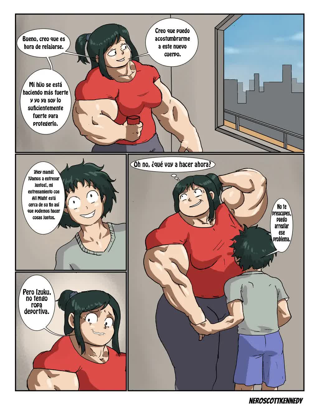 Strong mom Comic porno