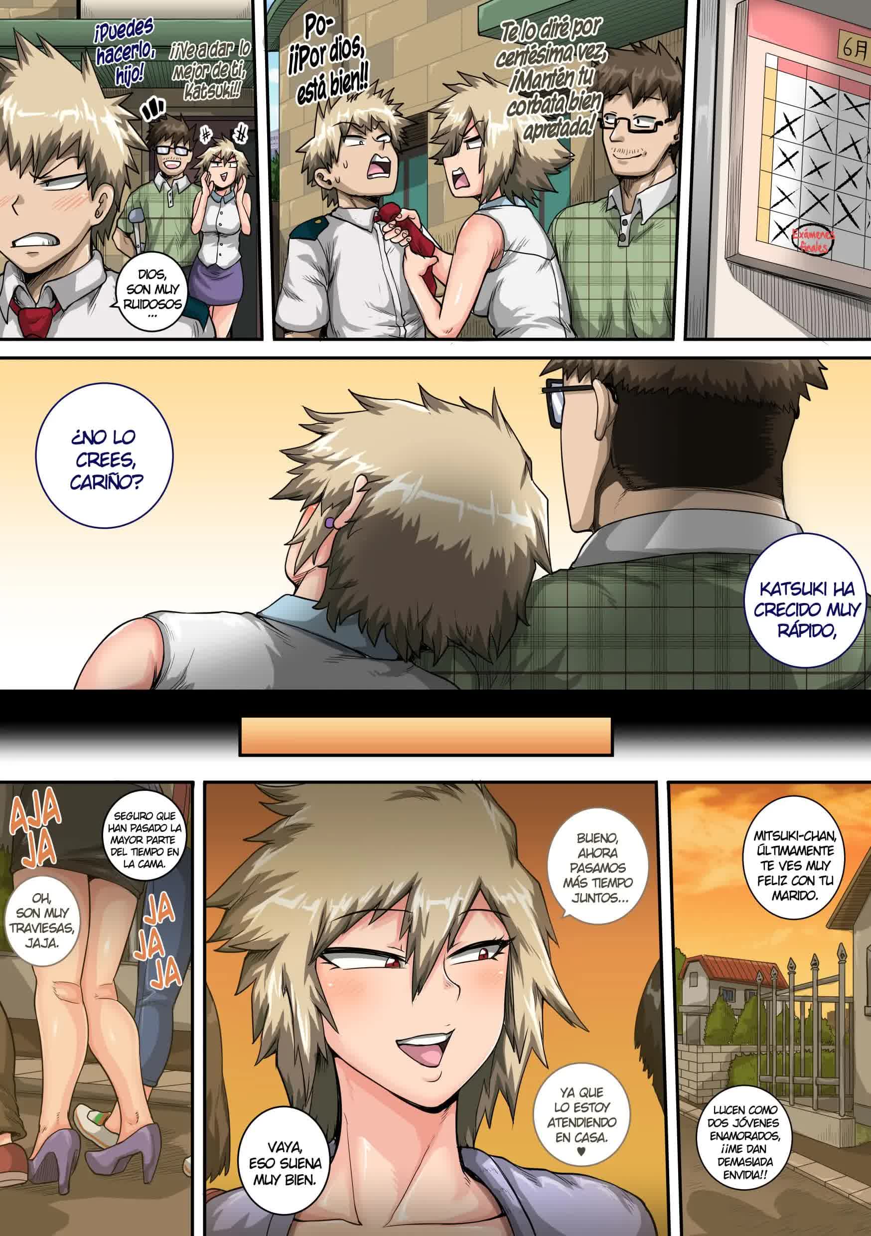 Boku no Harem Academia Bakugou Mama to no Natsuyasumi 'Chuuhen' Comic porno