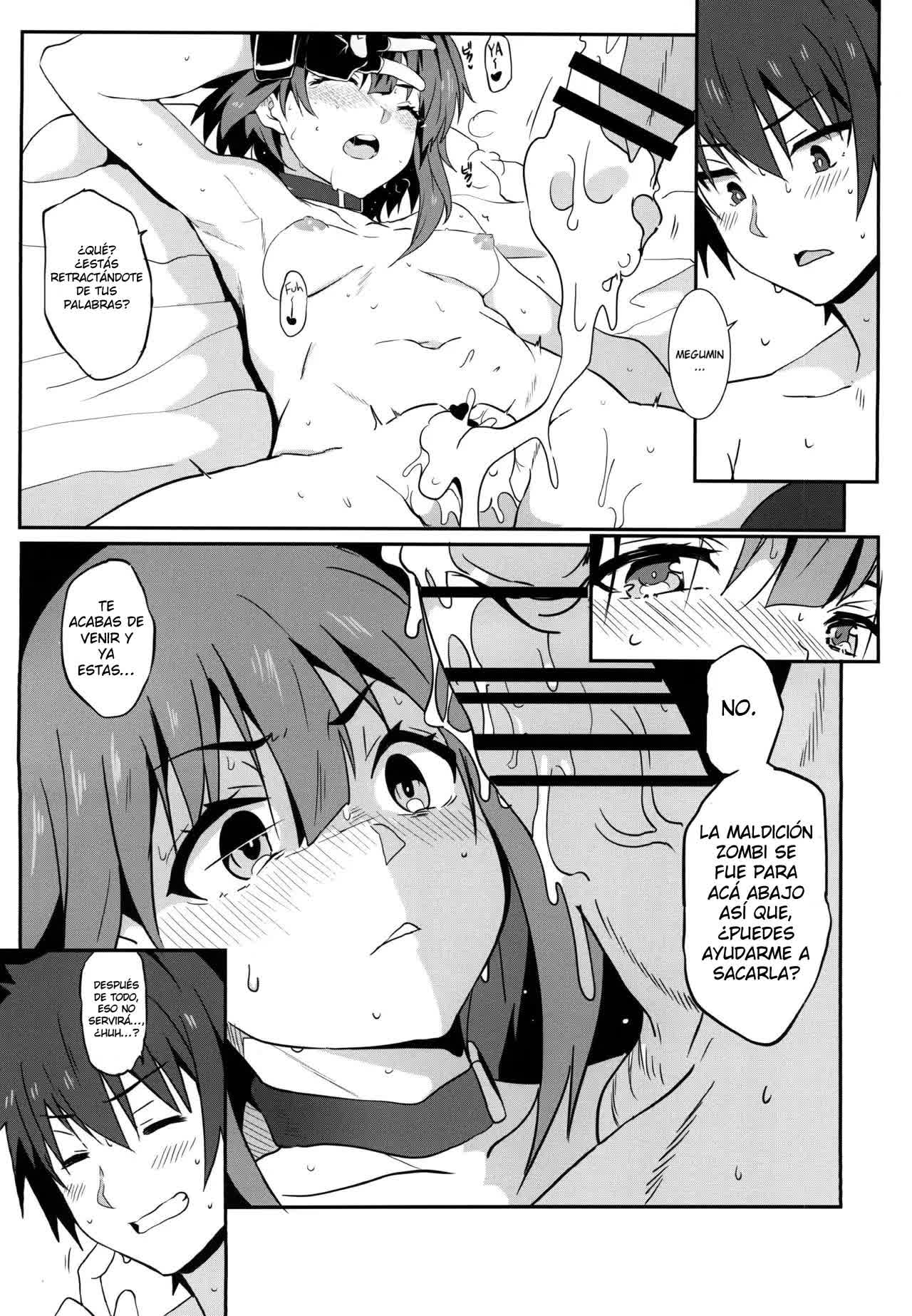 Megumin ni Kareina Shasei o! 4 - ¡Bendiciendo a Megumin con una Magnífica Explosión! 4 Comic porno