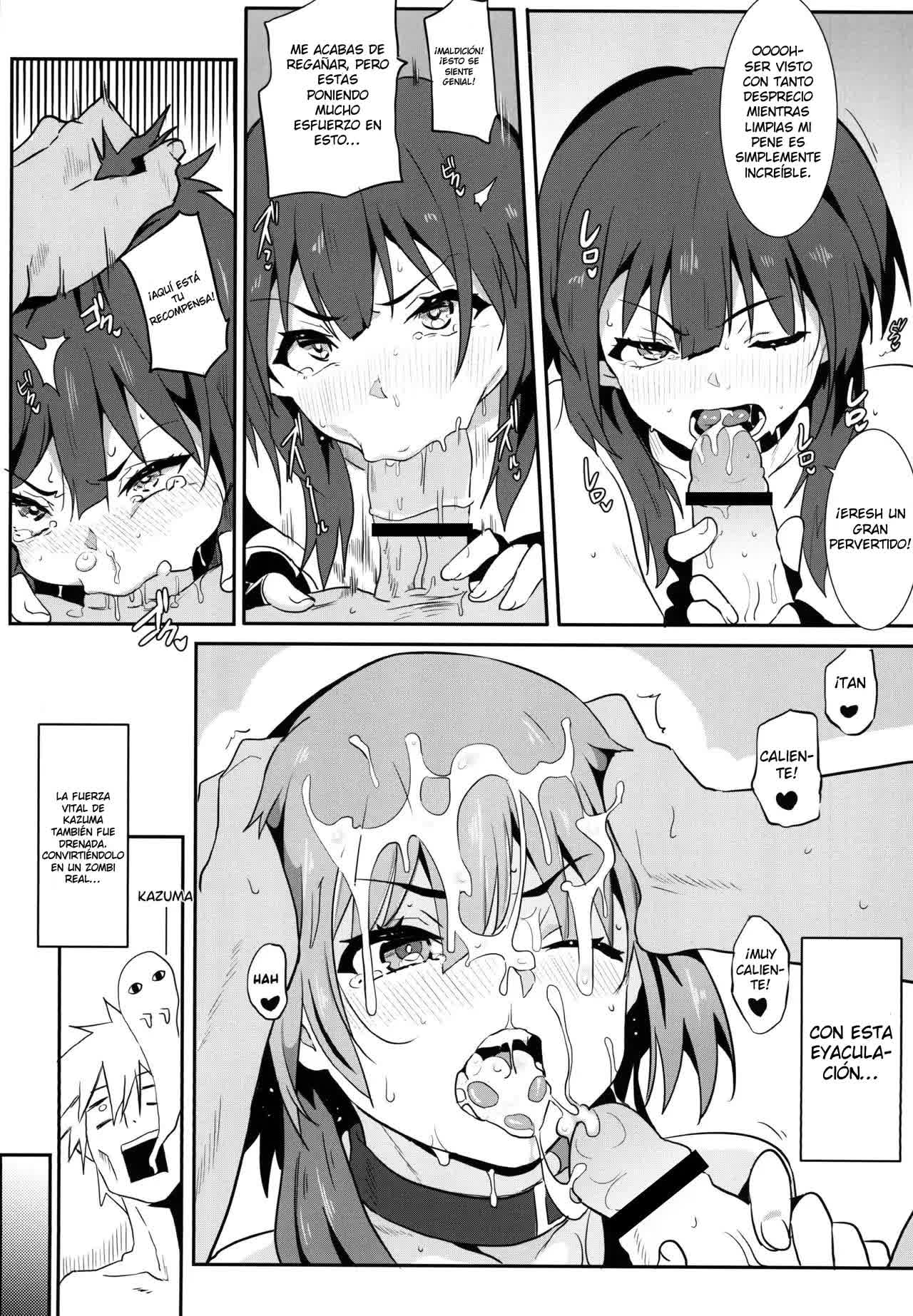 Megumin ni Kareina Shasei o! 4 - ¡Bendiciendo a Megumin con una Magnífica Explosión! 4 Comic porno