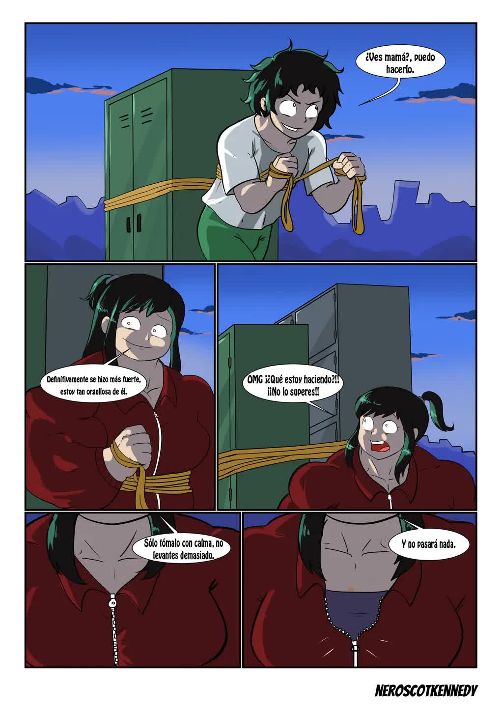 Strong mom Comic porno