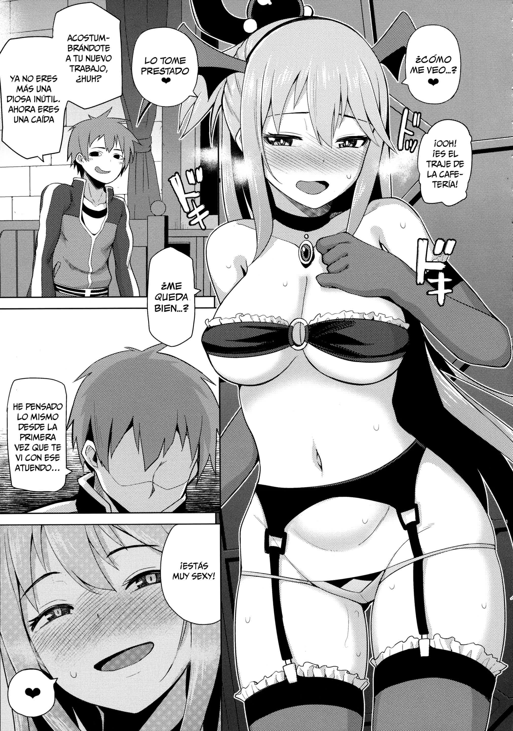 Damegami-sama no Succubus Beit! - Aqua's saccubus job Comic porno