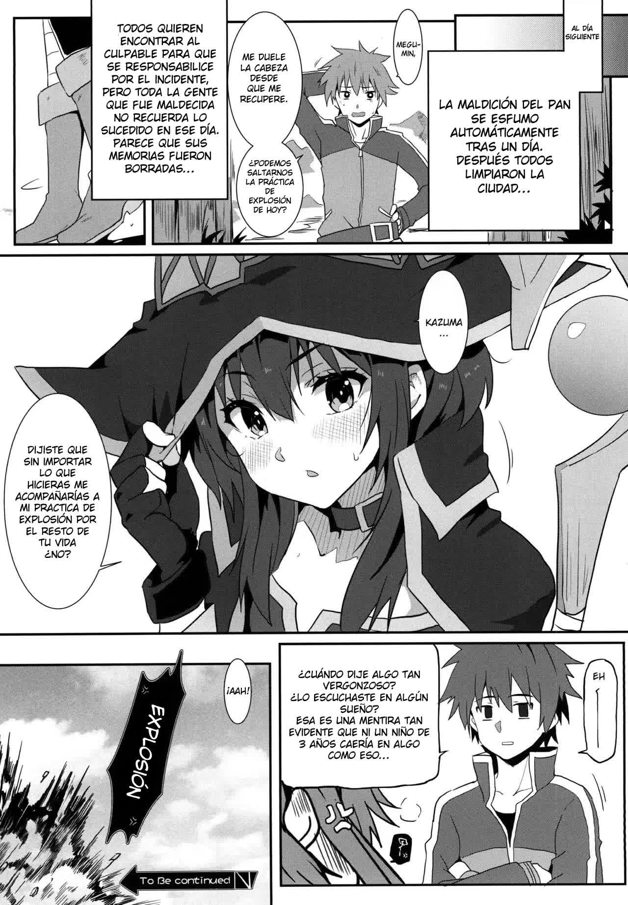 Megumin ni Kareina Shasei o! 4 - ¡Bendiciendo a Megumin con una Magnífica Explosión! 4 Comic porno