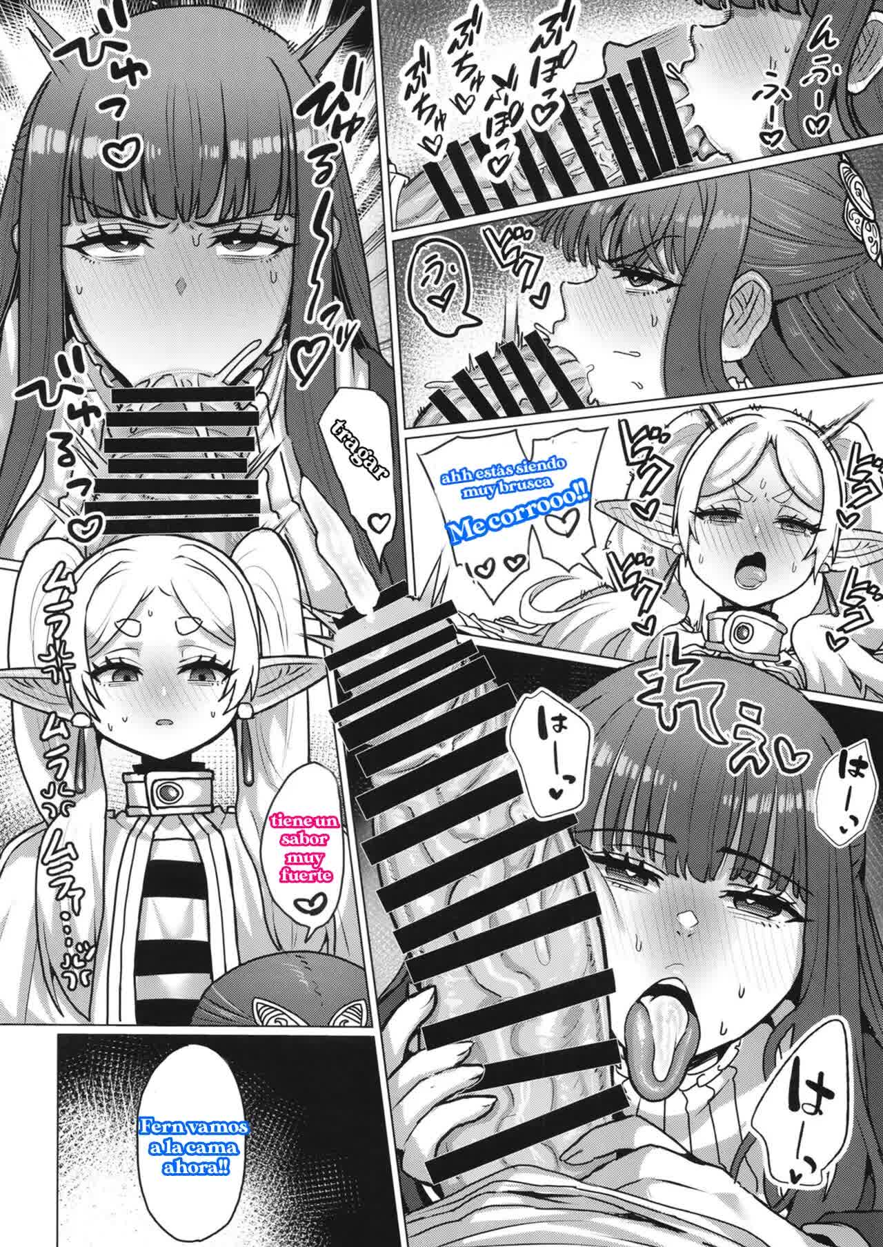 Freiren y el hechizo futanari Comic porno