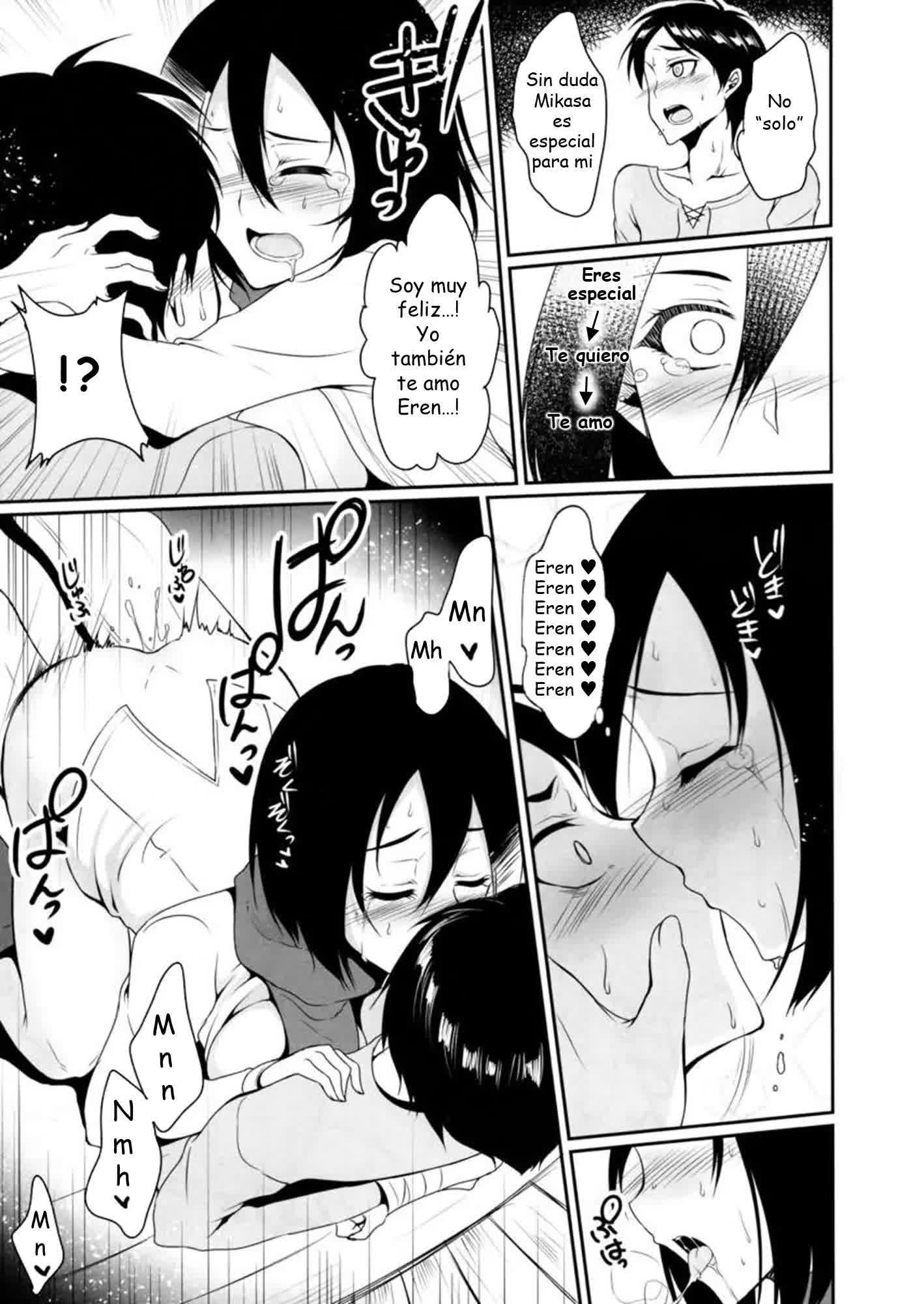 Eren ga Mikasa ni Osowareru Hon Comic porno