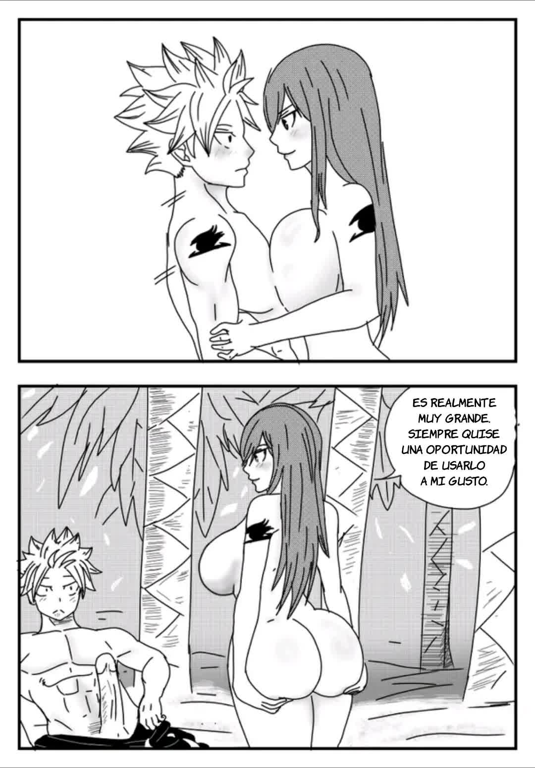 La ayuda de Erza Comic porno