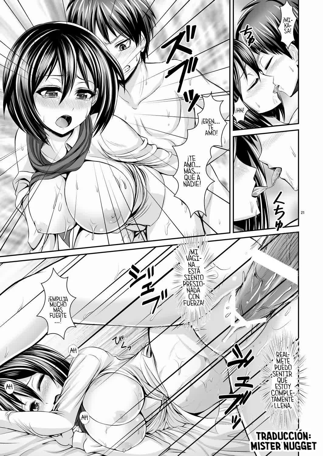Shingeki no Kyonyuu Mikasa - attack on mikasa Comic porno