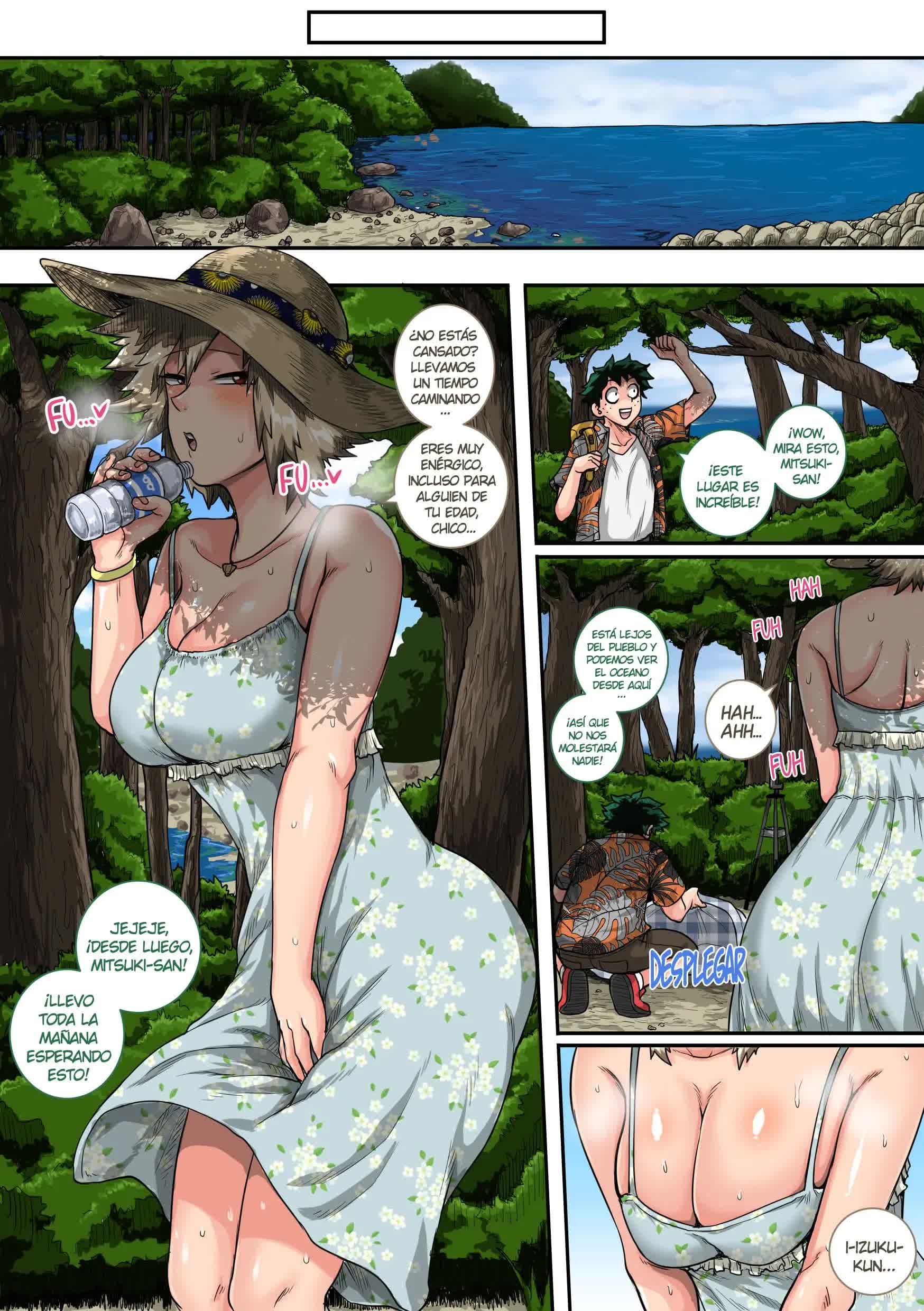Boku no Harem Academia Bakugou Mama to no Natsuyasumi 'Chuuhen' Comic porno