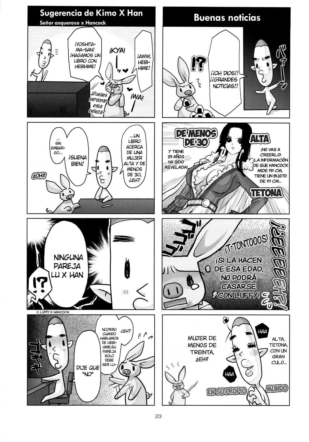 Metabolism-H Moto Dorei Kaizoku Jotei Hancock no Hanayome Shiyugyou Comic porno