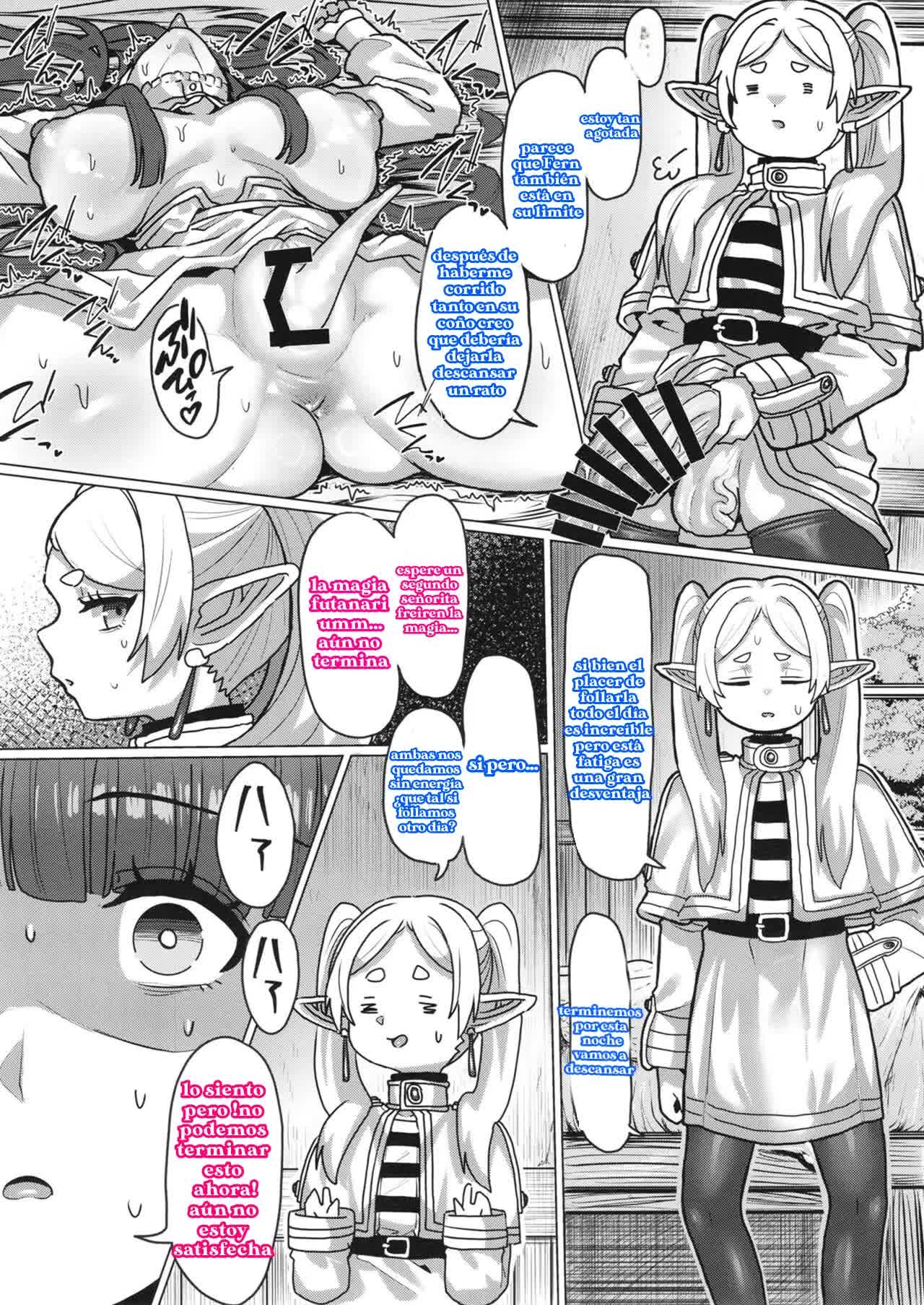 Freiren y el hechizo futanari Comic porno