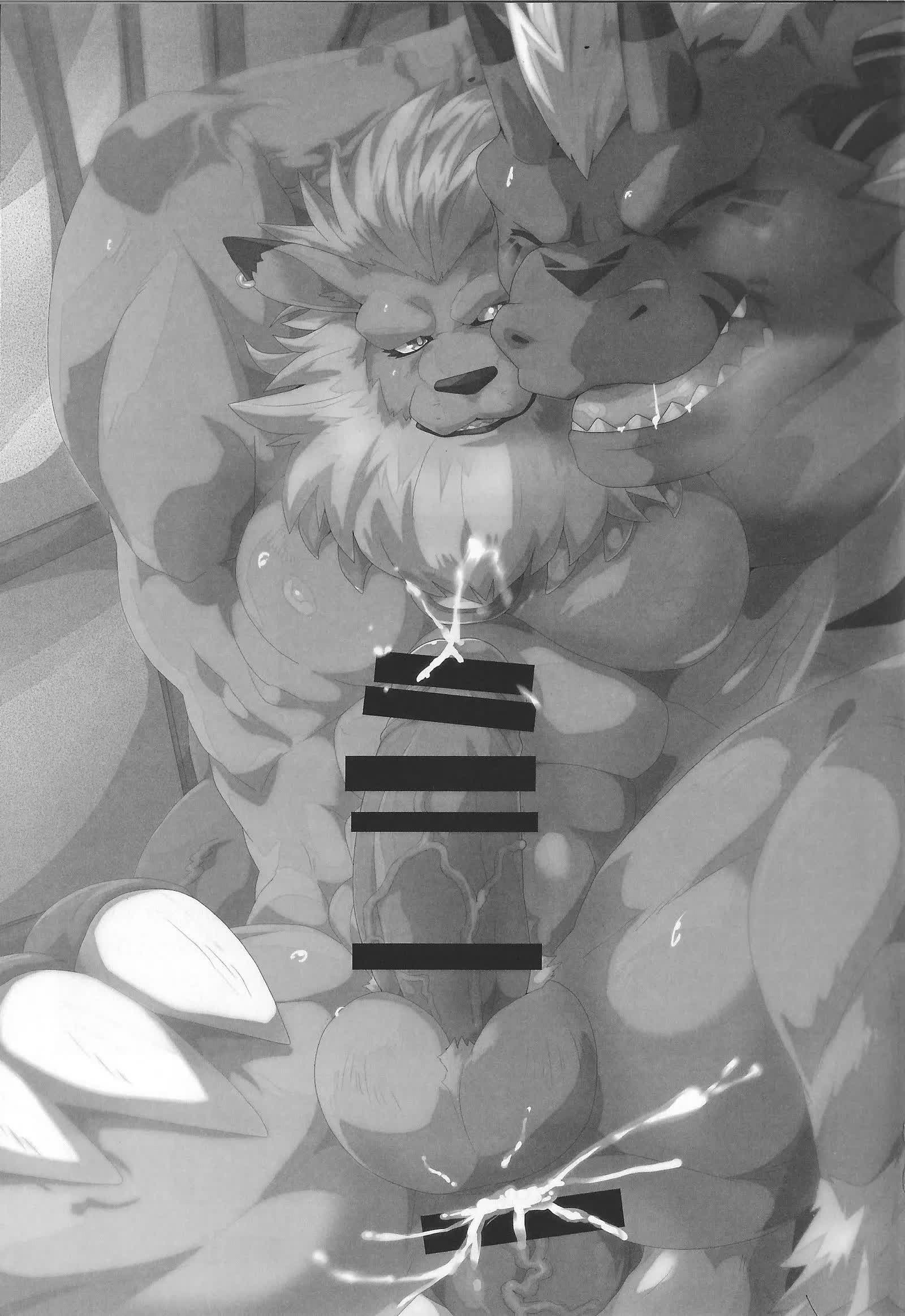 Seigi no Shishi Juujin-gata Denshi Seimeitai ga Sadame o Kutsugaesu ni wa - For the Lion-Man Type Electric Life Form to Overturn Fate Comic porno