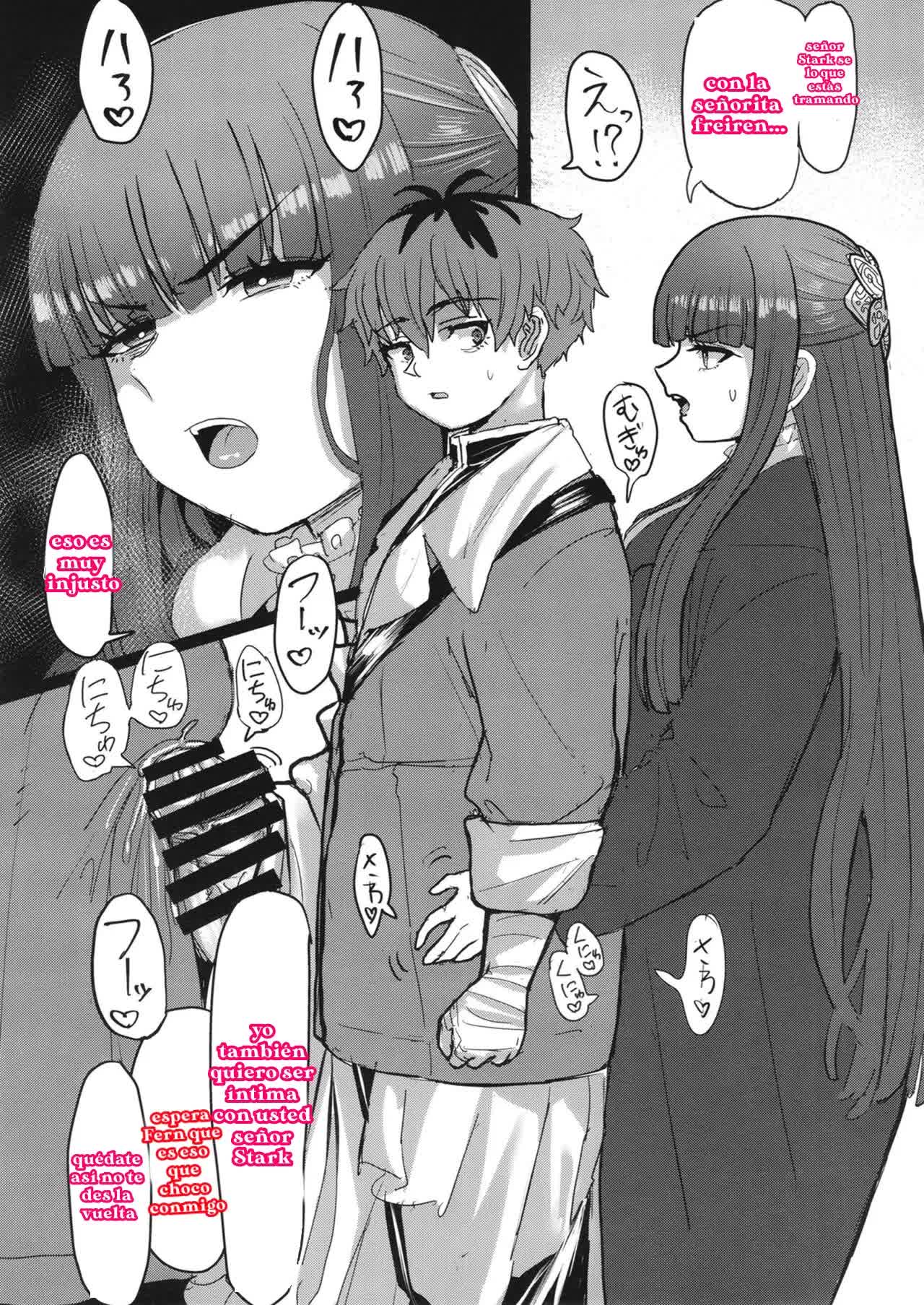 Freiren y el hechizo futanari Comic porno