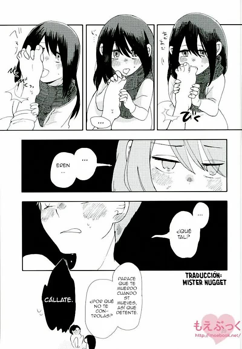 Eren ga Mikasa ni Sukihoudai - Eren quiere a Mikasa Comic porno