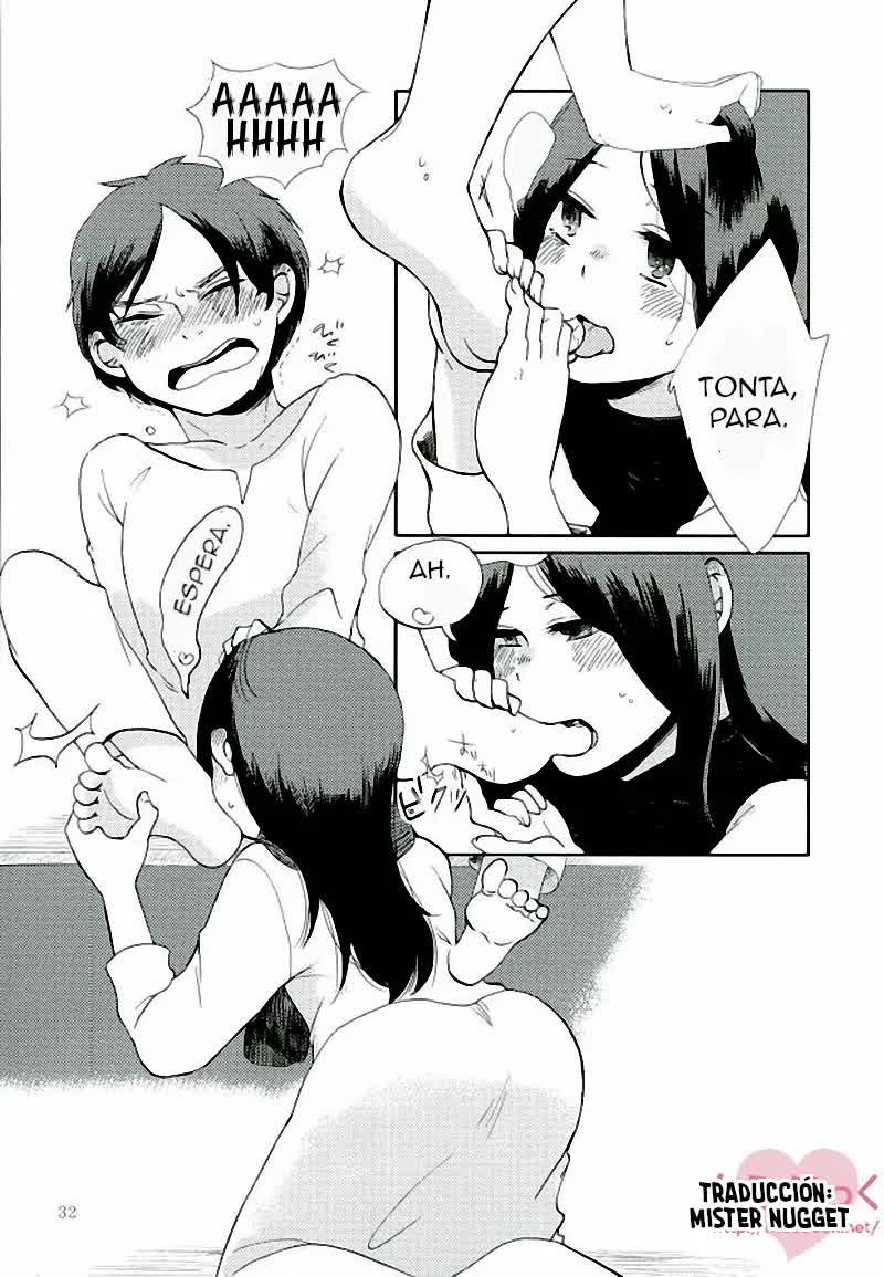 Eren ga Mikasa ni Sukihoudai - Eren quiere a Mikasa Comic porno