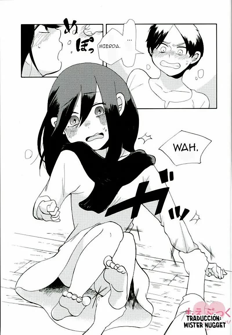 Eren ga Mikasa ni Sukihoudai - Eren quiere a Mikasa Comic porno