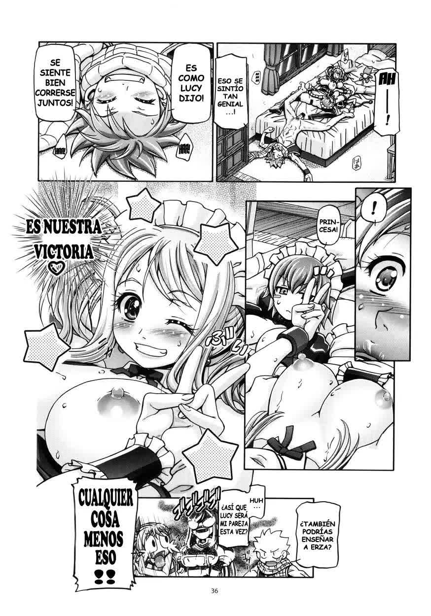 Lucy & Virgo Daikatsuyaku!! - Lucy & Virgo's Stellar Performance!! Comic porno
