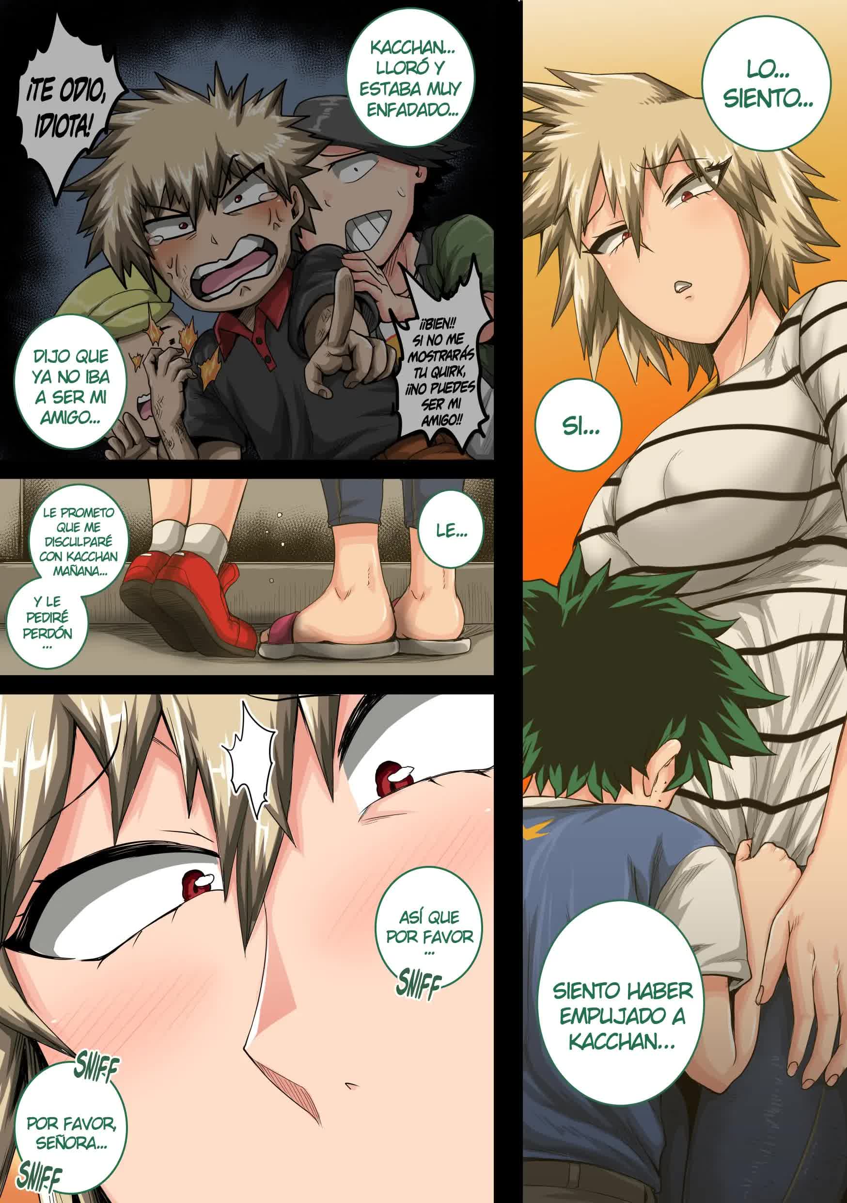 Boku no Harem Academia Cap. 7.3 'Bakugou Mama to no Natsuyasumi Kouhen Ge' Comic porno