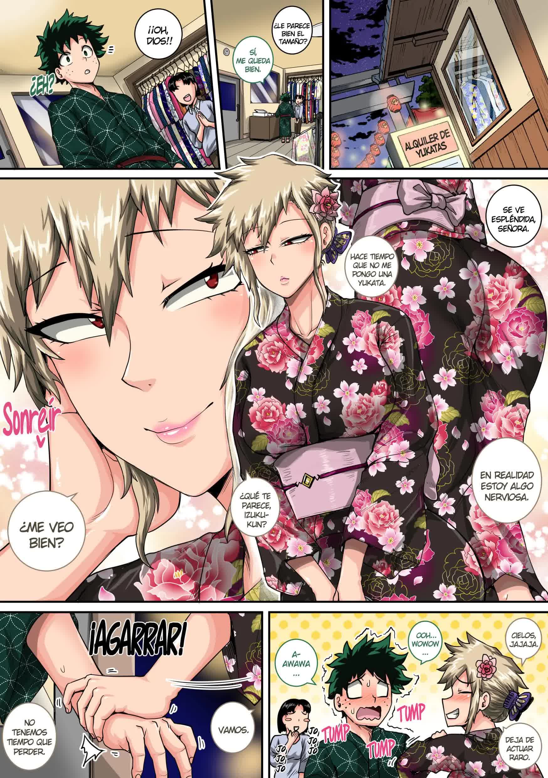 Boku no Harem Academia Bakugou Mama to no Natsuyasumi 'Chuuhen' Comic porno