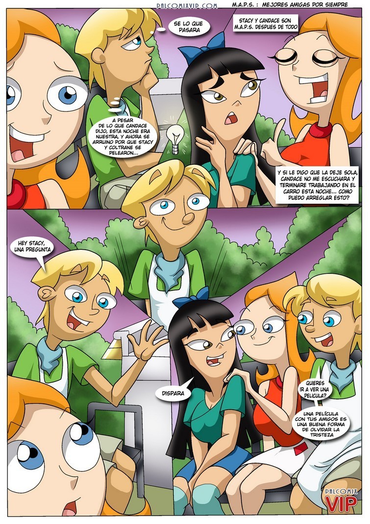 Ayudando a una Amiga - Phineas y Ferb Comic porno