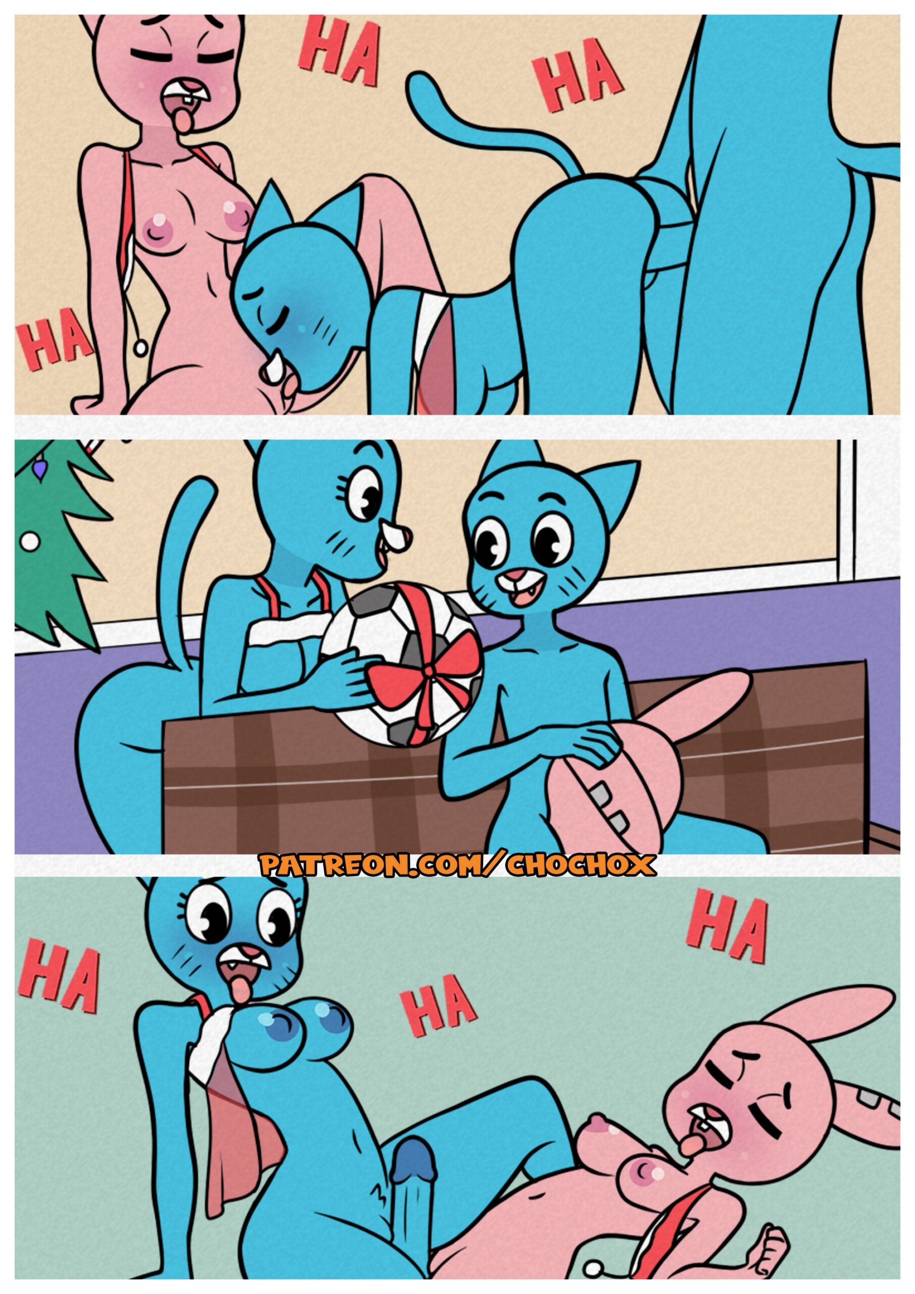 La Maravillosa Navidad de Gumball Comic porno
