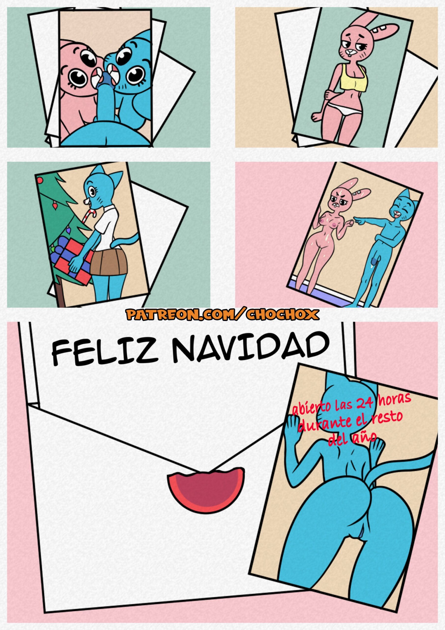 La Maravillosa Navidad de Gumball Comic porno