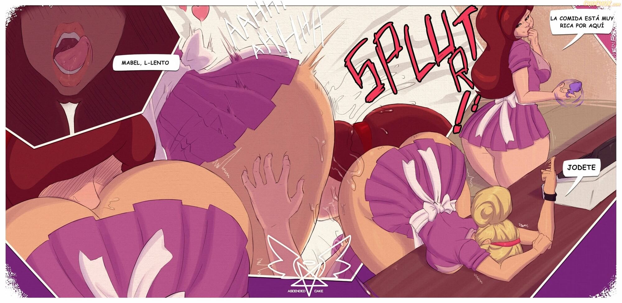 Mabel helps Pacifica out at Work Comic porno