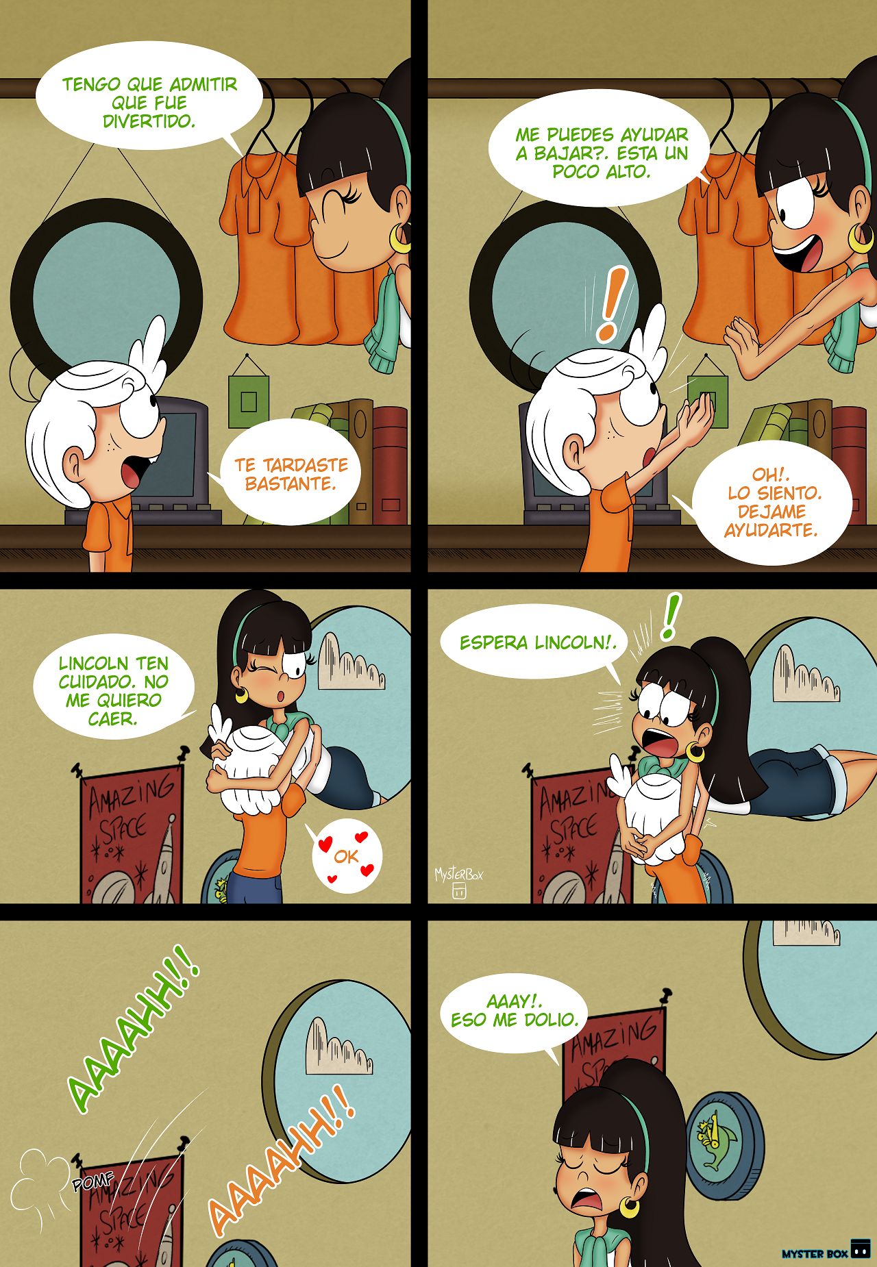 Mi Vecino Lincoln Loud XXX Comic porno