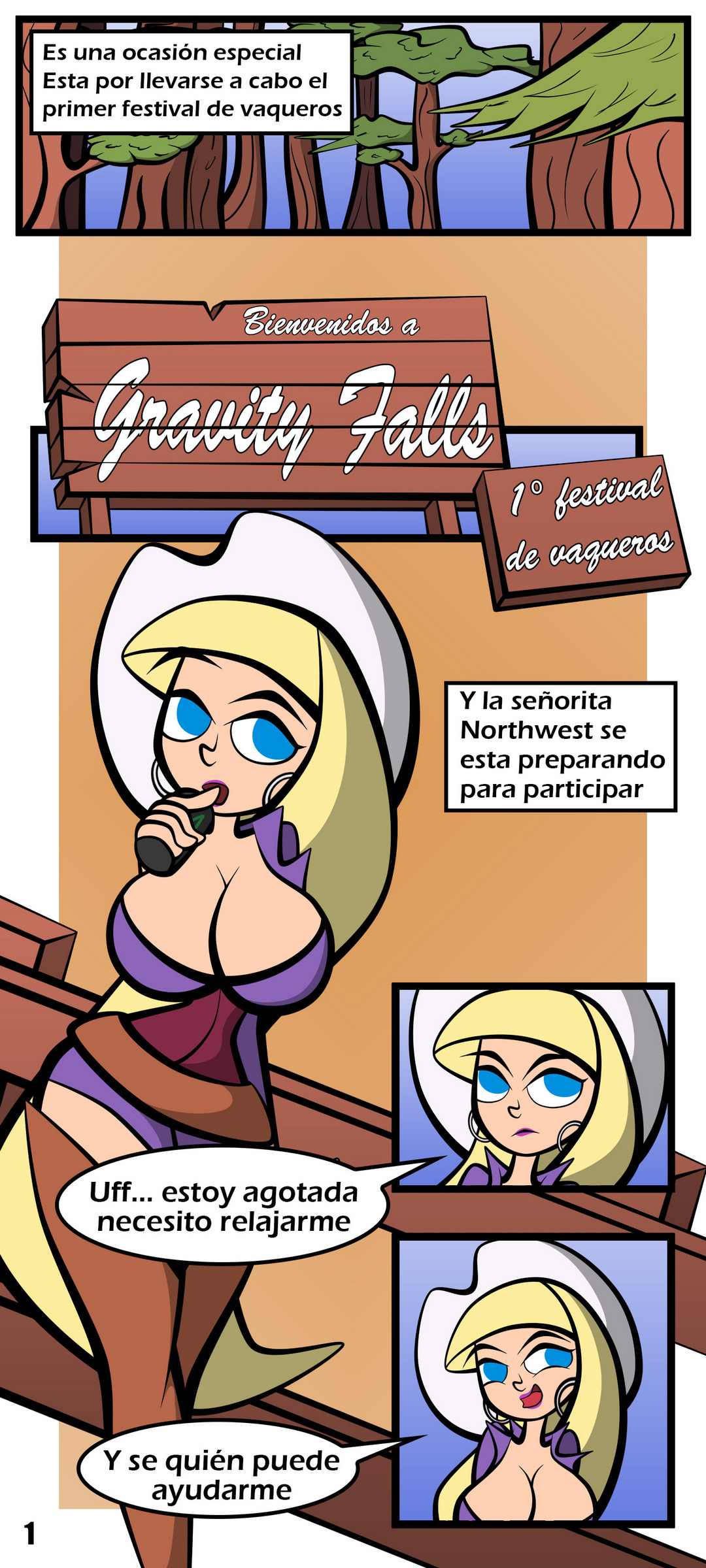 Rodeo en Gravity Falls Comic porno